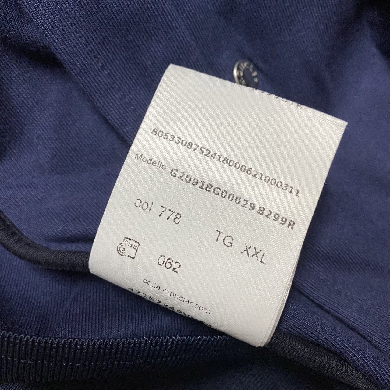 Moncler Moncler tricot zip sweatshirt jacket size 2XL XXL navy blue Size US XXL / EU 58 / 5 - 17 Thumbnail