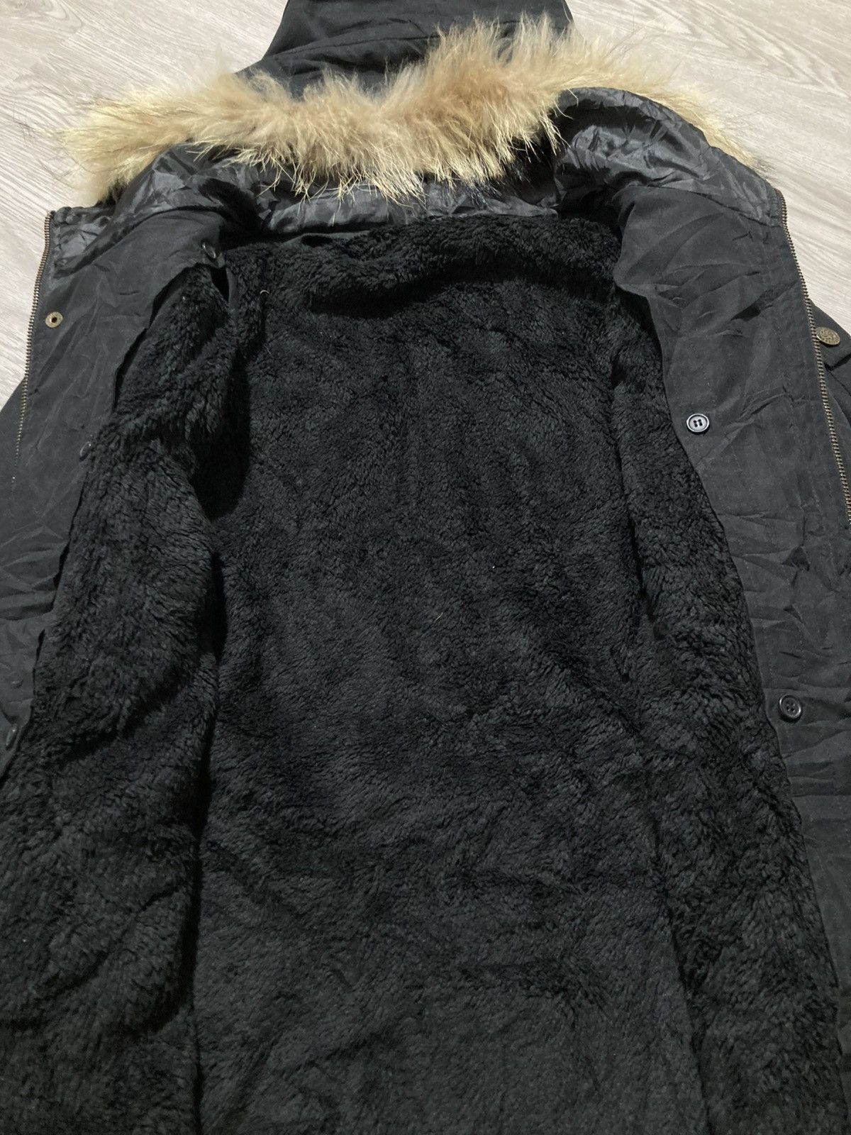 If Six Was Nine 2000s Banana Seven Down Fur Jacket Goa Apocalypse Style Size US S / EU 44-46 / 1 - 14 Thumbnail
