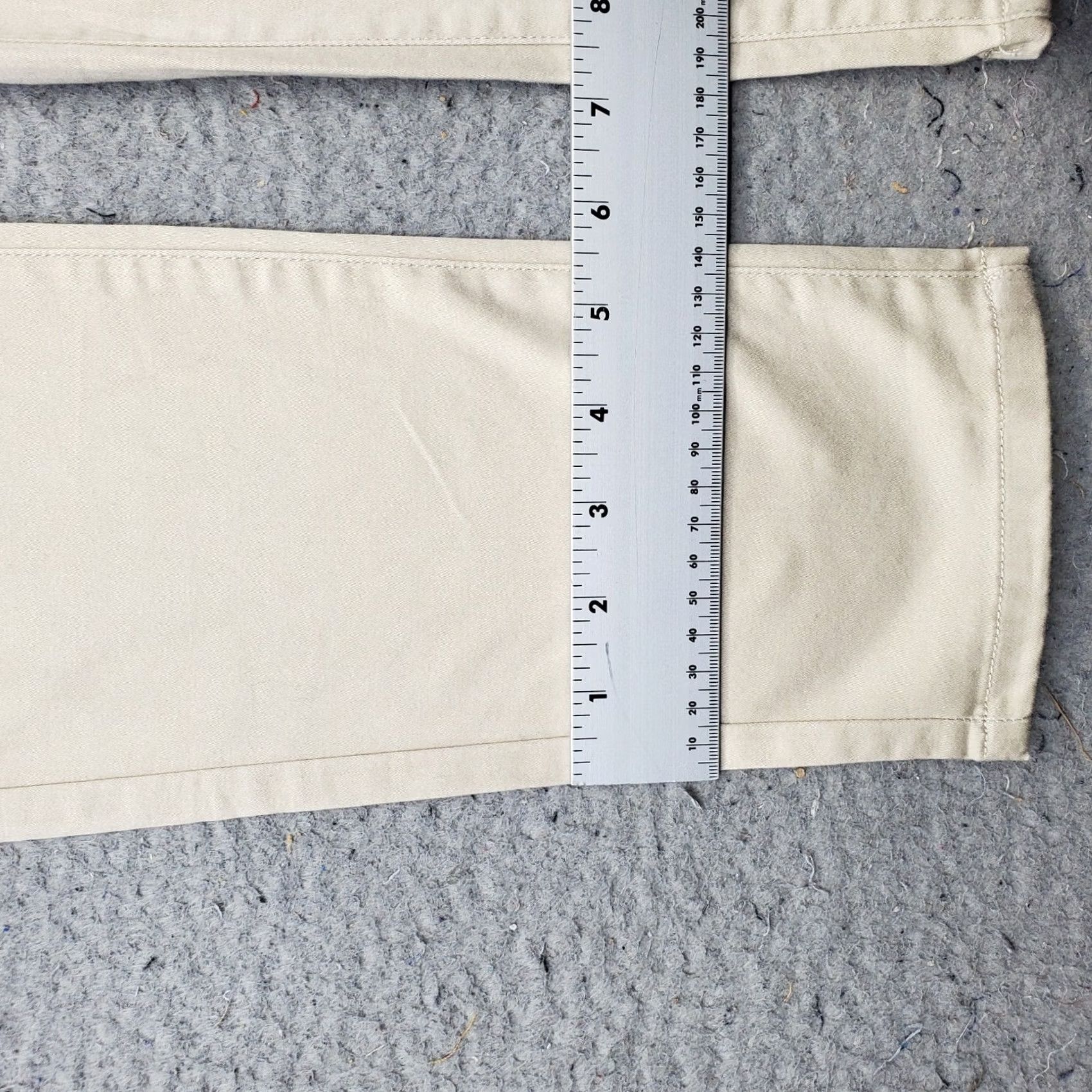 Nautica Nautica Pants Womens 0 Khaki Chino Straight Fit Ankle Length 28 Inseam Button Fly Capable Pockets Tan Casual Travel Homewear Mens Womens Size 25" / US 0 / IT 36 - 5 Thumbnail