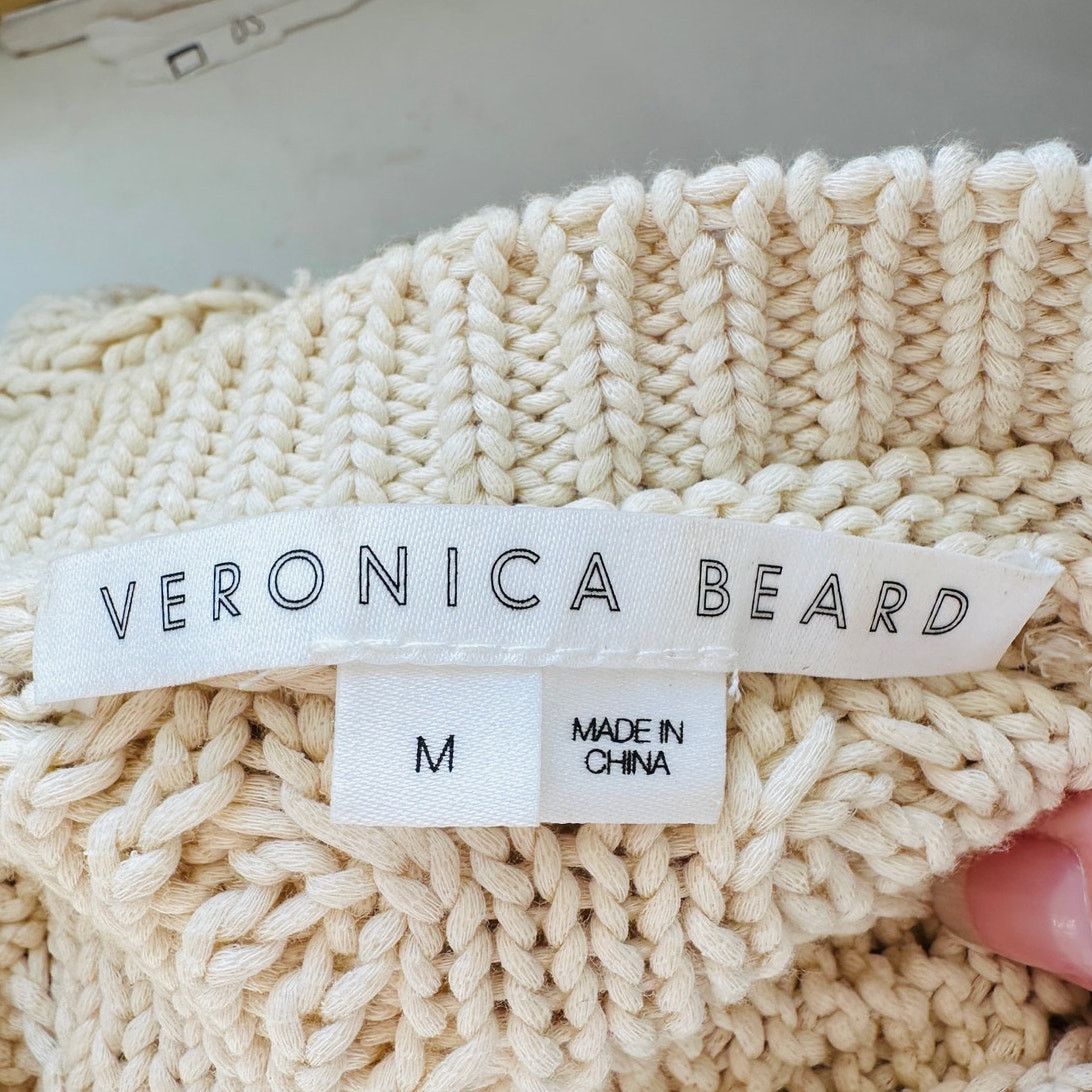Veronica Beard Veronica Beard Bruna Cream Stripe Knit Long Sleeve Sweater M Size M / US 6-8 / IT 42-44 - 10 Thumbnail