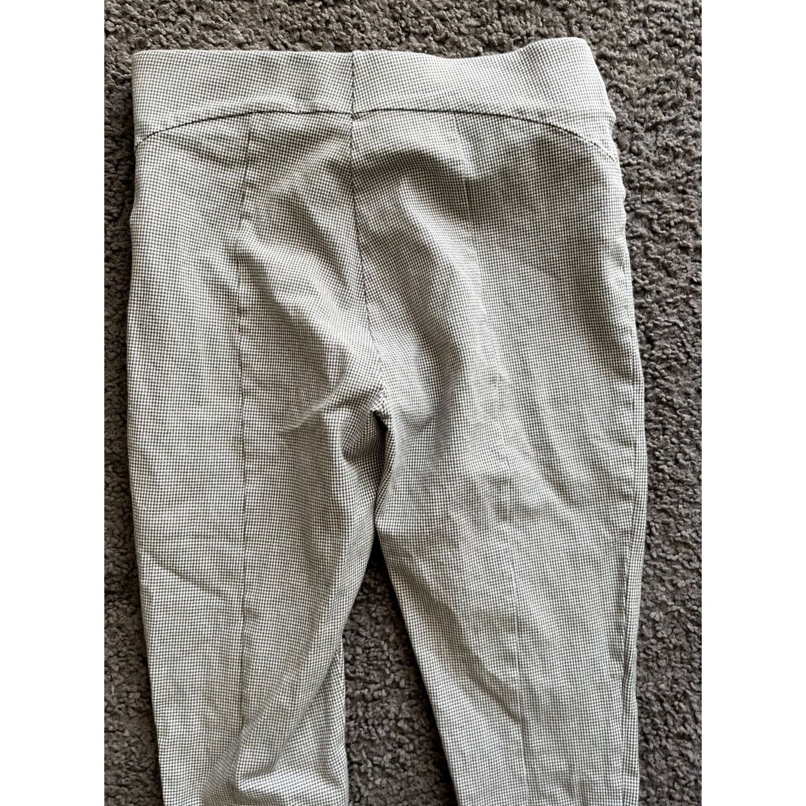 Ann Taylor Ann Taylor Loft Pants Check Skinny Ankle 2 Gray Womens Career Wear 27 in Inseam Side Zip Button Hook & Eye Size 26" / US 2 / IT 38 - 5 Thumbnail