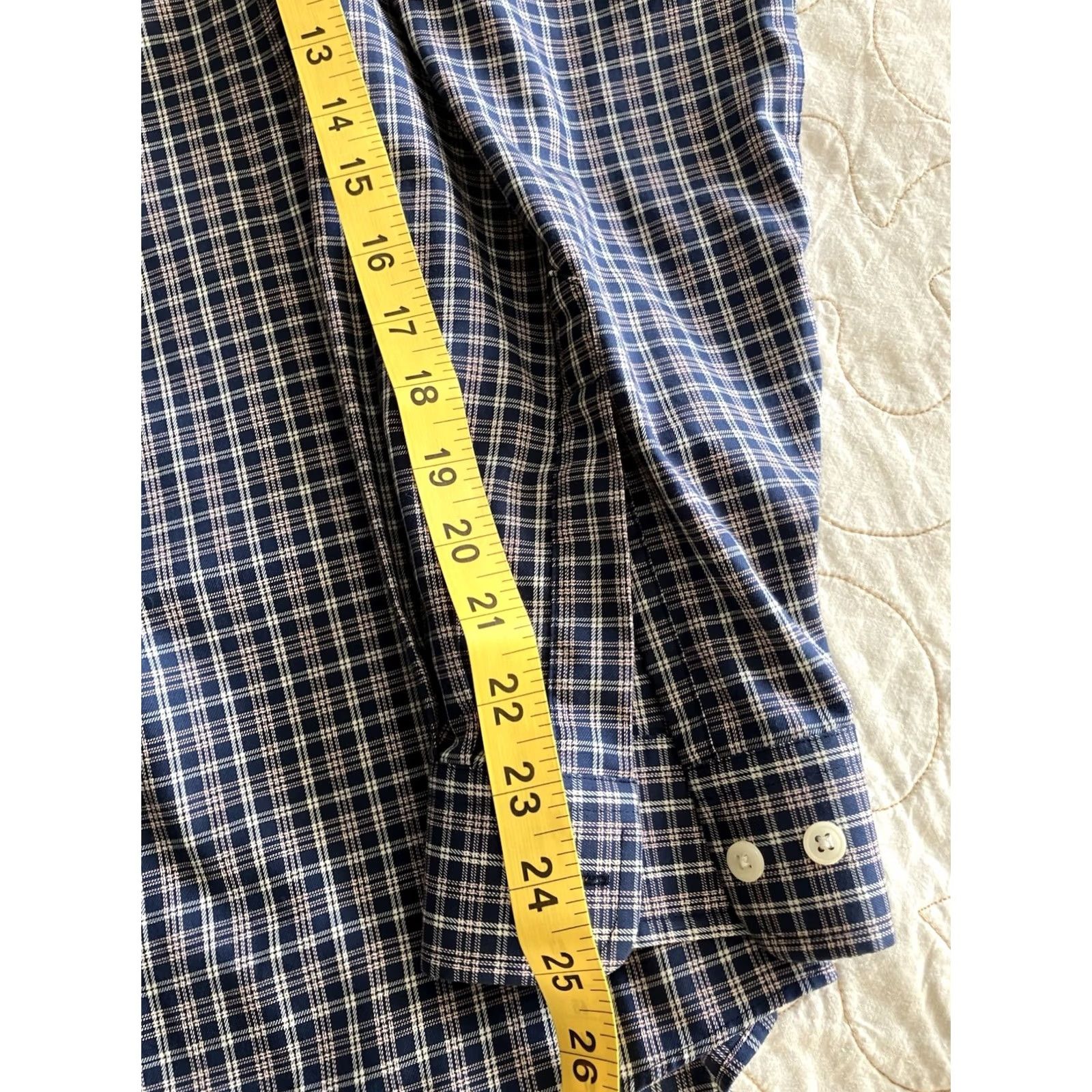Vintage L.L. Bean Plaid Shirt Long Sleeve Button-Down Men’s XL Blue White Wrinkle Resistant Pockets Button-Up Casual Shirt Size US XL / EU 56 / 4 - 7 Thumbnail