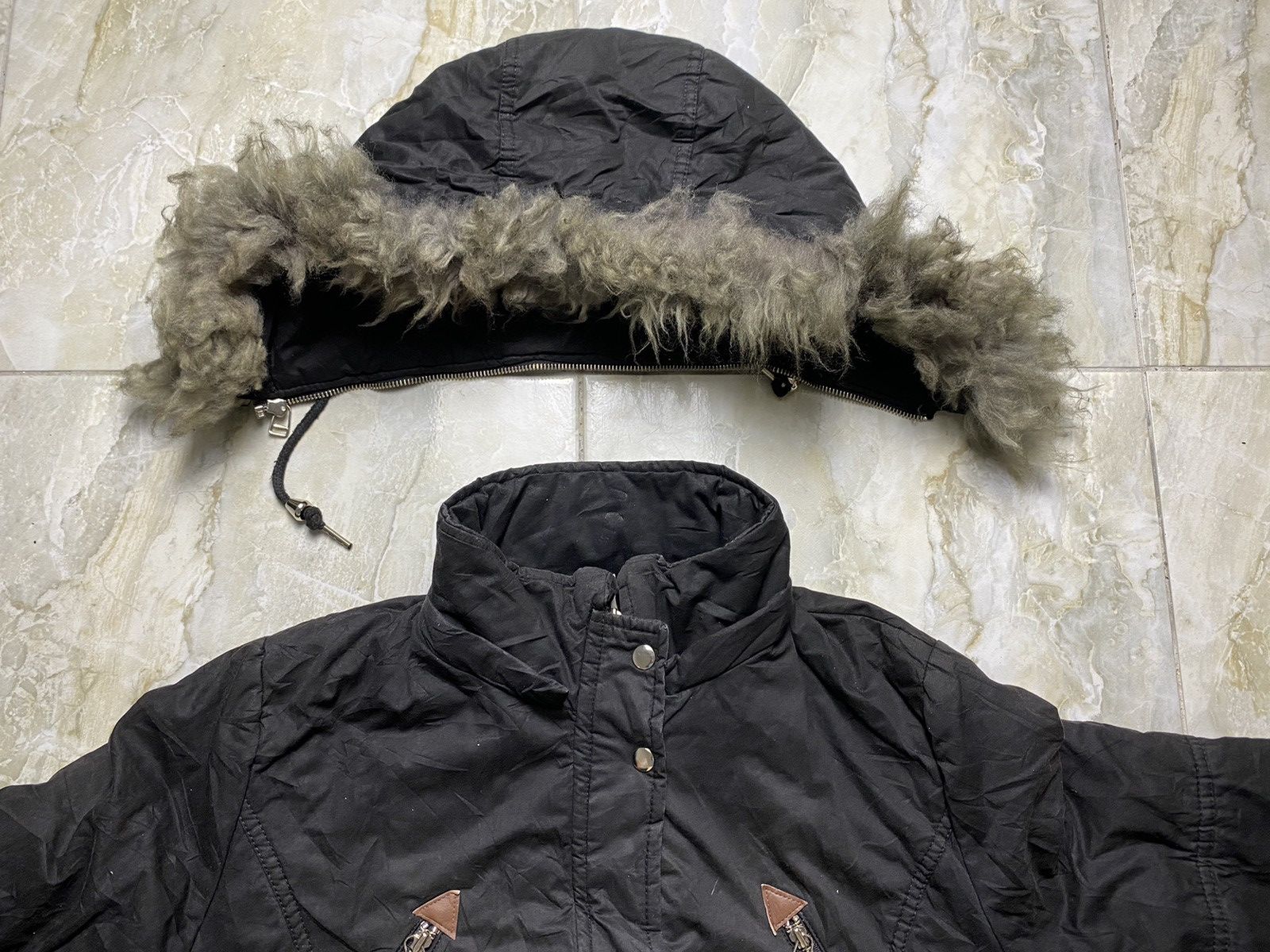 Japanese Brand Vintage Japanese Ifsixwasnine Style Fur Hood Hoodie Size US L / EU 52-54 / 3 - 4 Thumbnail