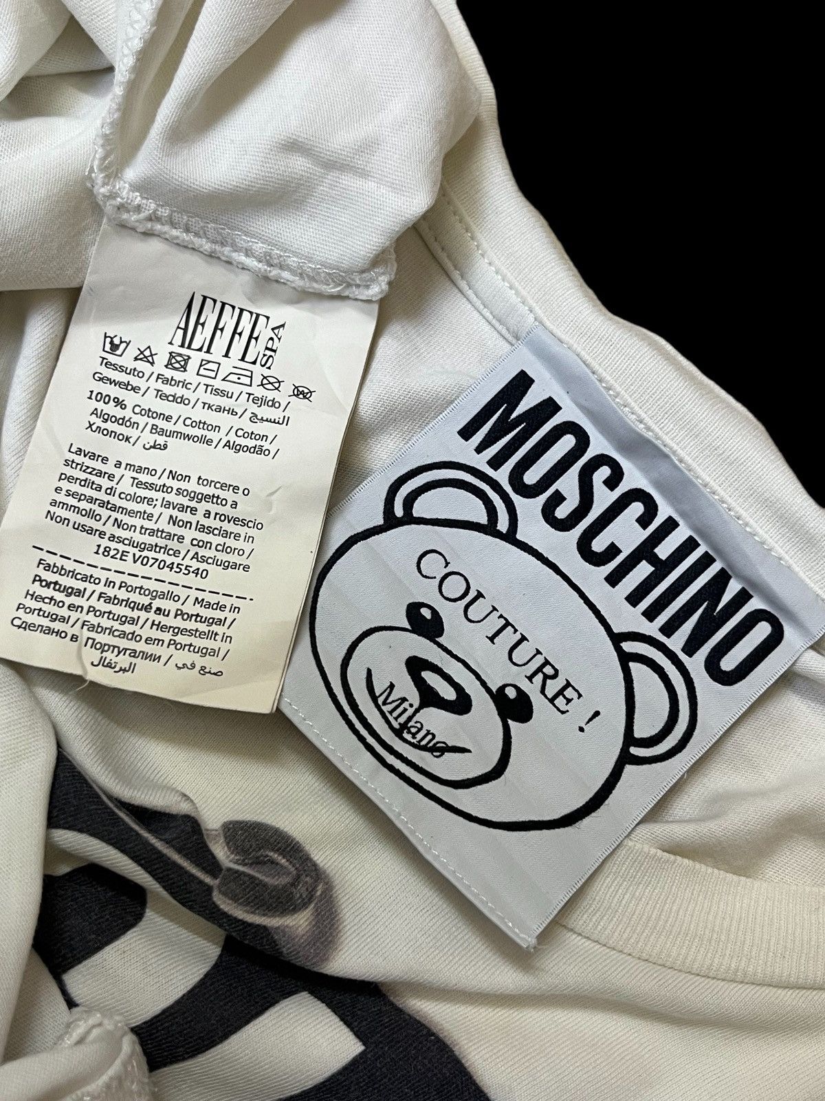 Moschino AUTHENTIC MOSCHINO SAFETY PIN TEDDY BEAR T SHIRT Size US L / EU 52-54 / 3 - 9 Thumbnail