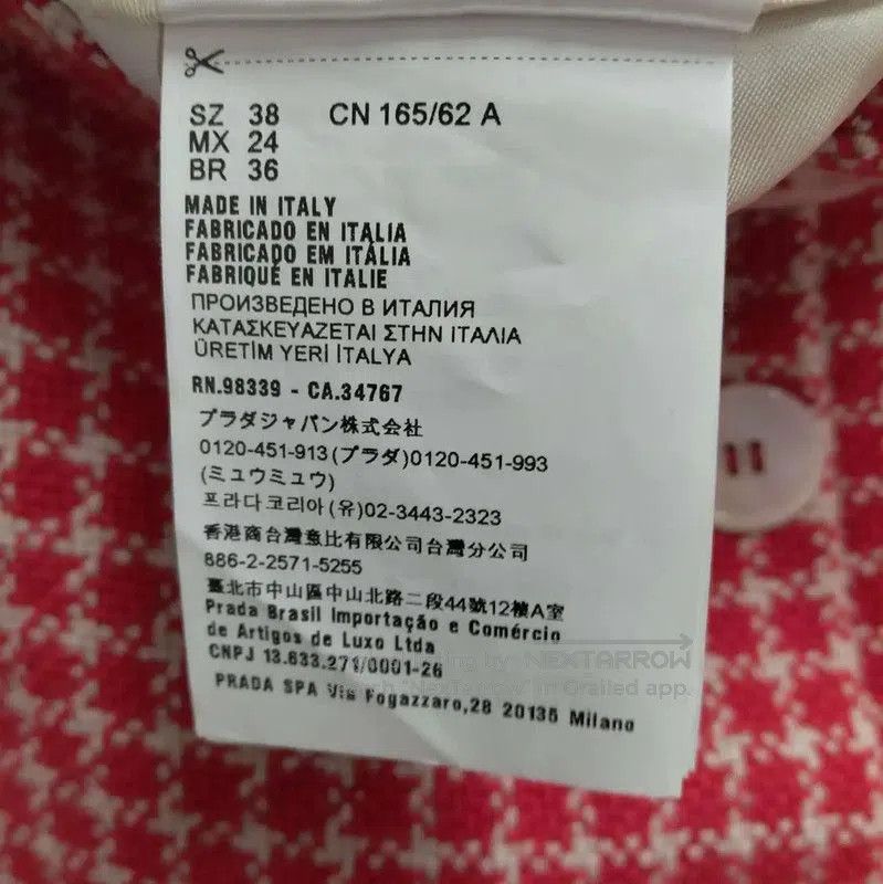 Miu Miu Miu Miu Red A-Line Mini Skirt . Size 28" / US 6 / IT 42 - 4 Thumbnail