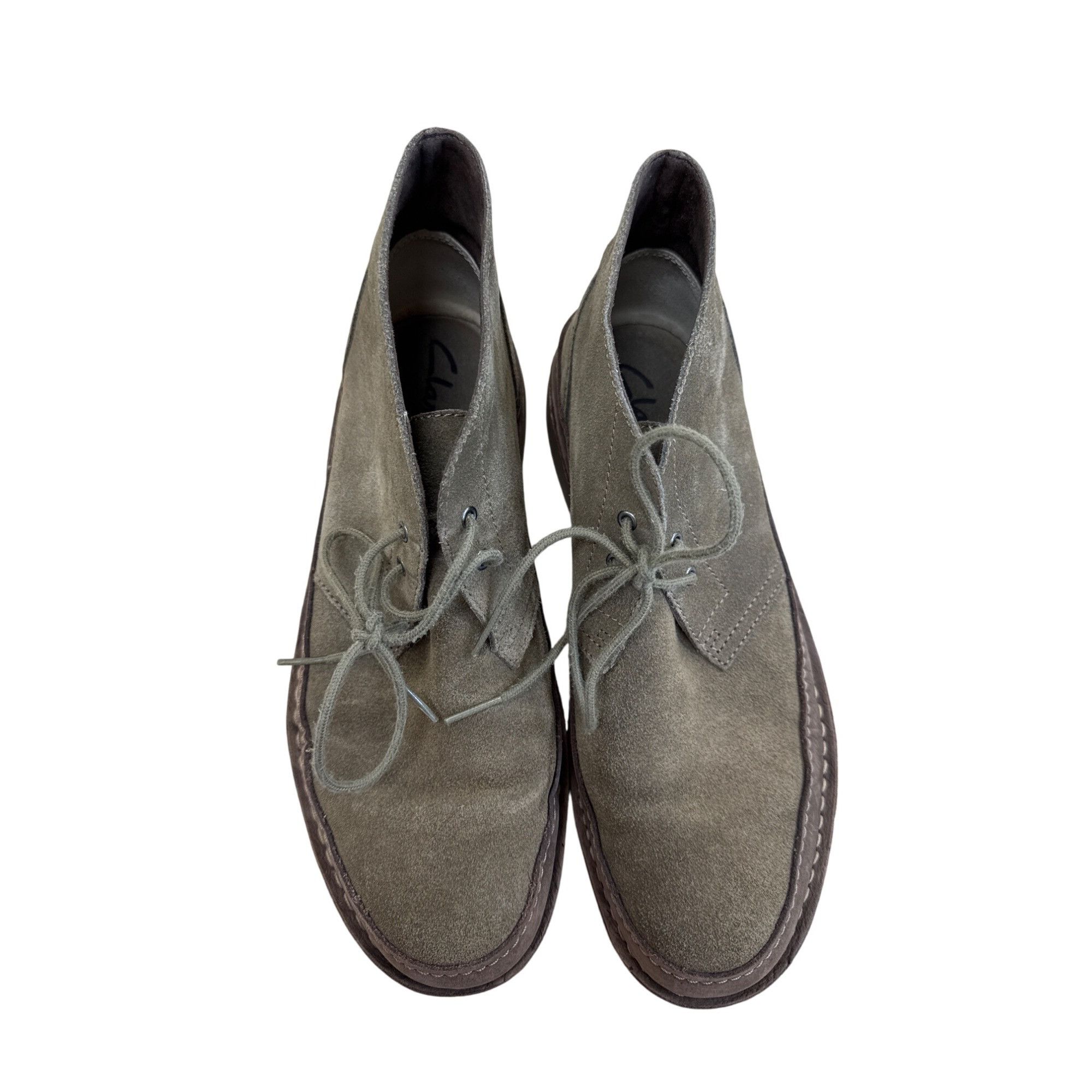 Clarks Mens Clarks Desert Suede green Chukka ankle boots 10M SKU 77 Size US 11 / EU 44 - 8 Thumbnail