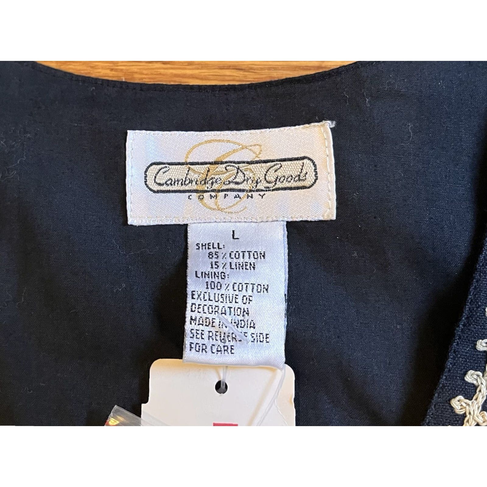 Vintage VINTAGE Cambridge Dry Goods Vest Women’s Large Black Beaded Star Size L / US 10 / IT 46 - 4 Thumbnail