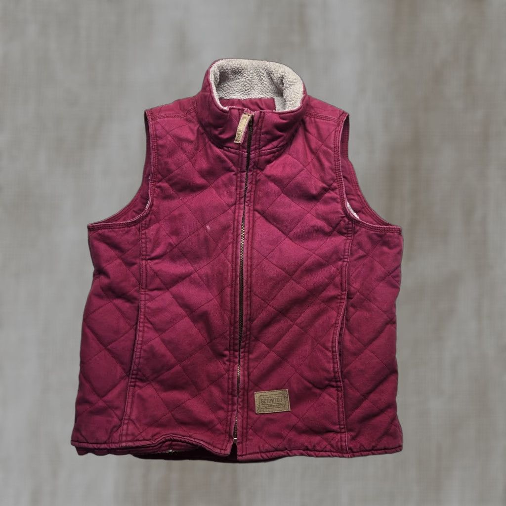 Pinko CE Schmidt Workwear Fit for Her Pink Sherpa Lined Vest - Women’s Small Zip Vest, Cotton Canvas, Insulated, Fall Winter, Casual/Workwear Size S / US 4 / IT 40 - 1 Thumbnail