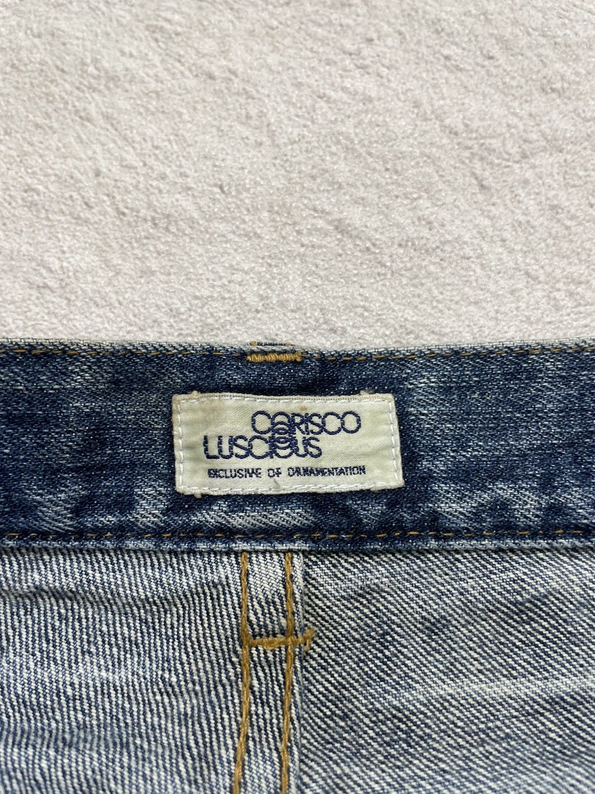 Number (N)ine 2000s Japanese Double Waist Denim Wash Distressed LGB ifsix Size US 29 - 6 Thumbnail
