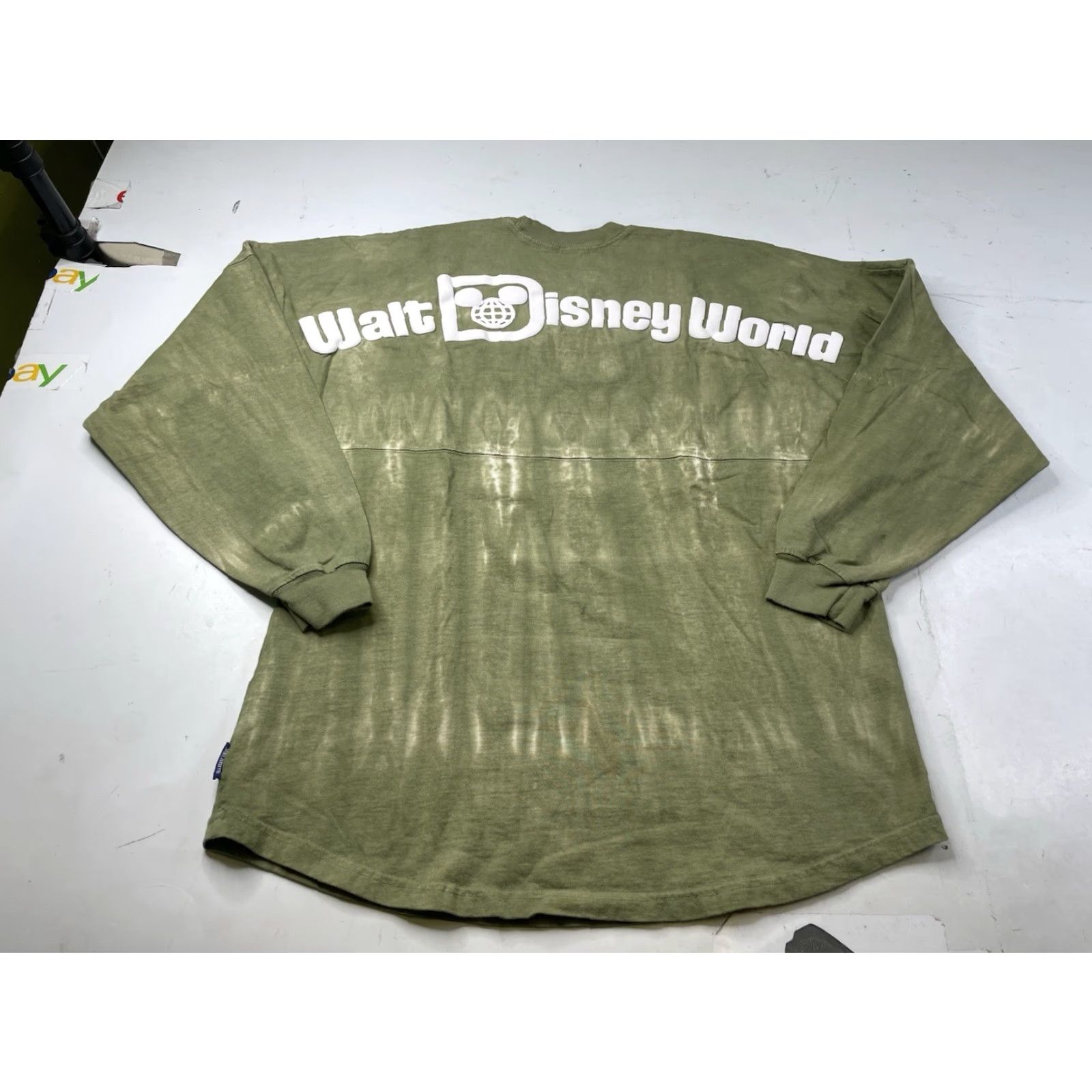 ESPIRIT VINTAGE Spirit Jersey Shirt Adult Large Green Puff Ink Disney 90s Tie Dye Crew Neck Men Size US L / EU 52-54 / 3 - 2 Thumbnail