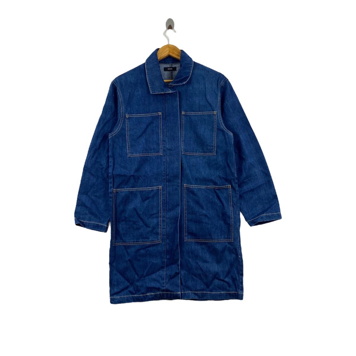 Japanese Brand EMODA Japanese Brand Multi Pockets Blue Jeans Jacket Parka Size US M / EU 48-50 / 2 - 1 Thumbnail