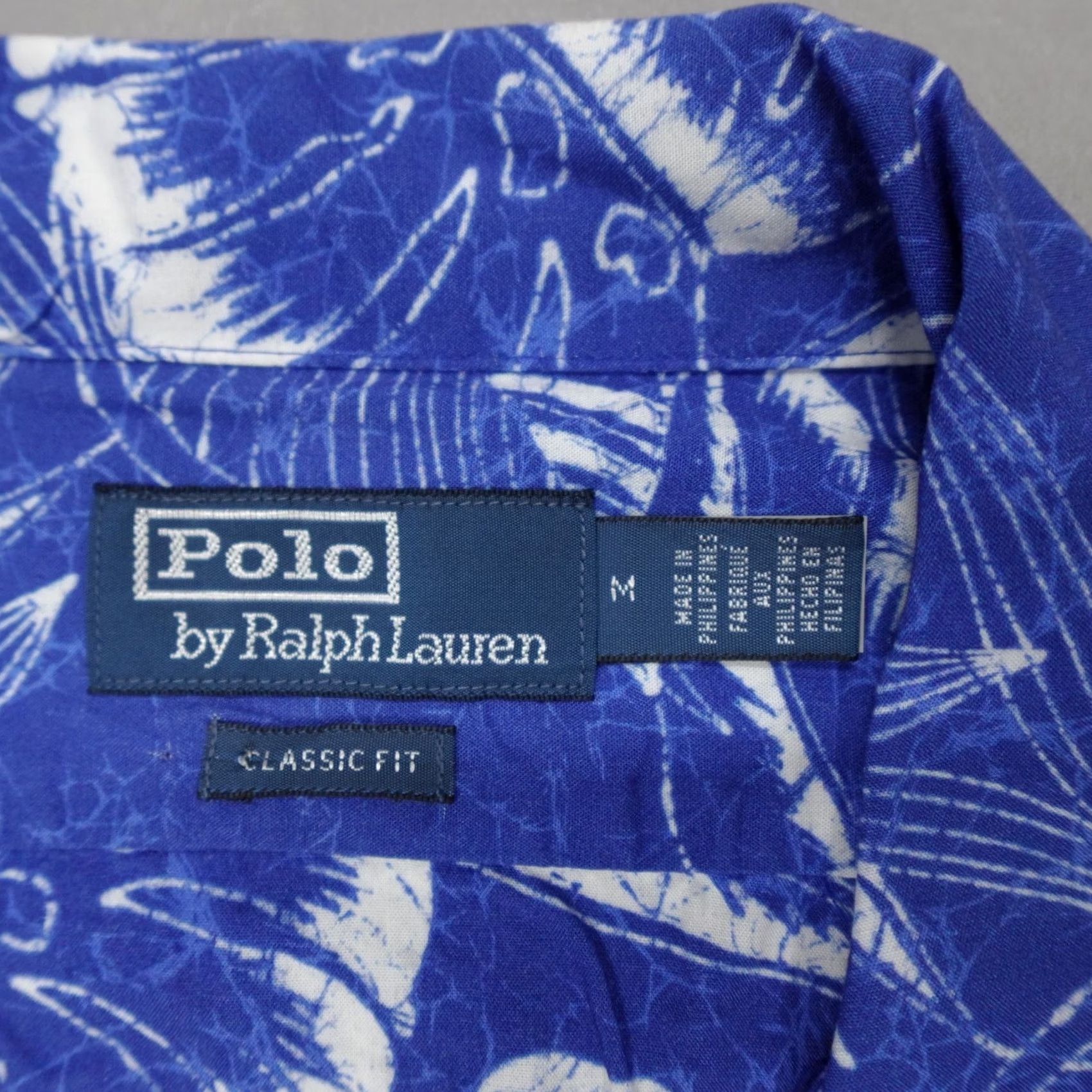 Polo Ralph Lauren Polo Ralph Lauren Classic Fit Hoffman Camp Shirt Hawaiian Blue Men's M Short Sleeve Button-Up Hawaiian Print Casual Travel Size US M / EU 48-50 / 2 - 4 Thumbnail