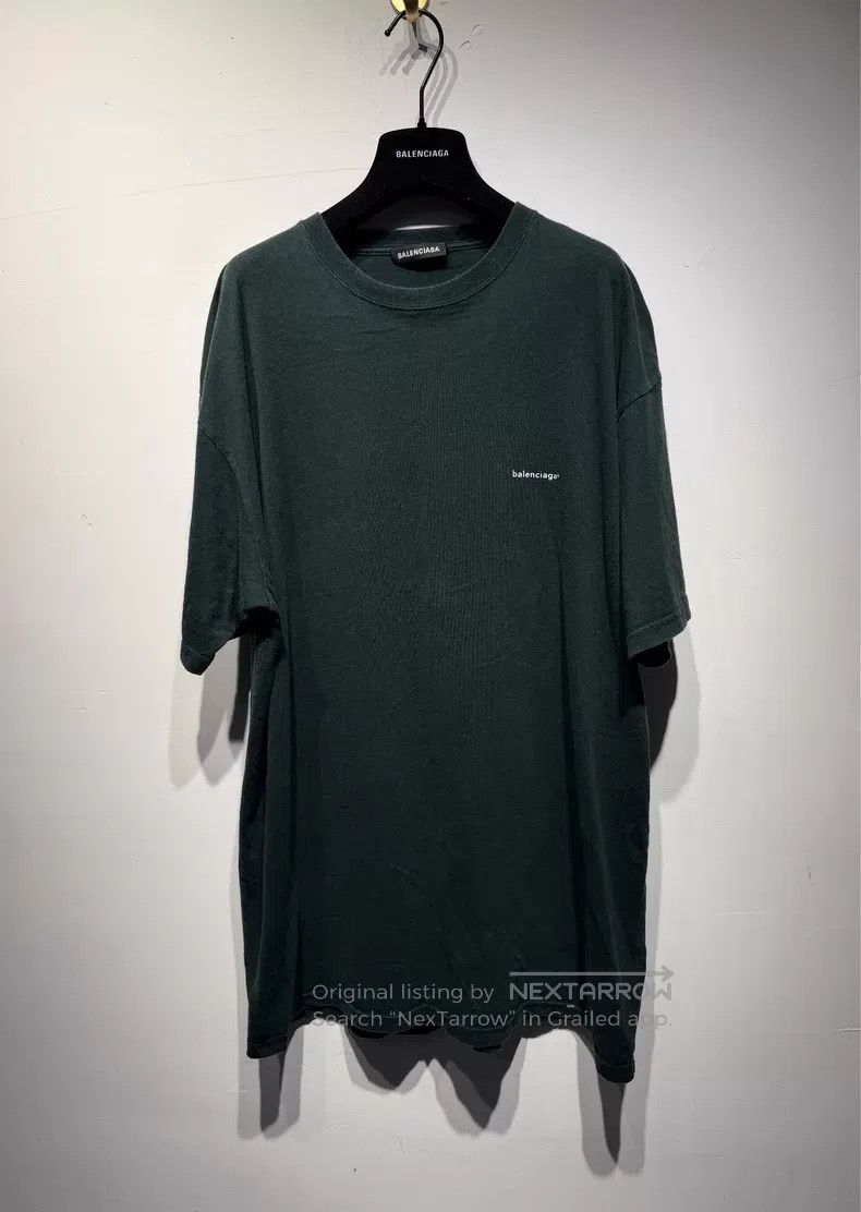 Balenciaga Balenciaga Letter Printed Crew Neck Casual Short Sleeve T- Size US S / EU 44-46 / 1 - 1 Thumbnail
