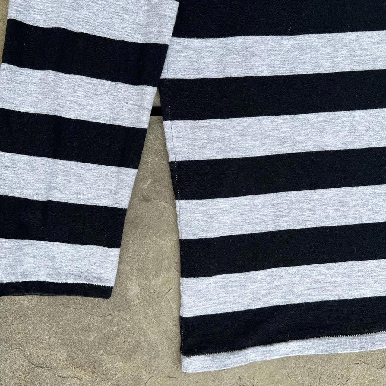 Obey Black + Geather Grey Thick Striped Henley Size US M / EU 48-50 / 2 - 4 Thumbnail