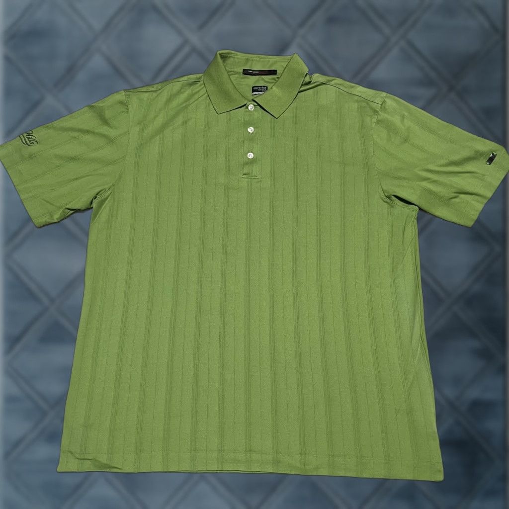 Nike Nike Dri-Fit Tiger Woods Collection Polo Shirt Mens Large Green Lime Size US L / EU 52-54 / 3 - 1 Thumbnail