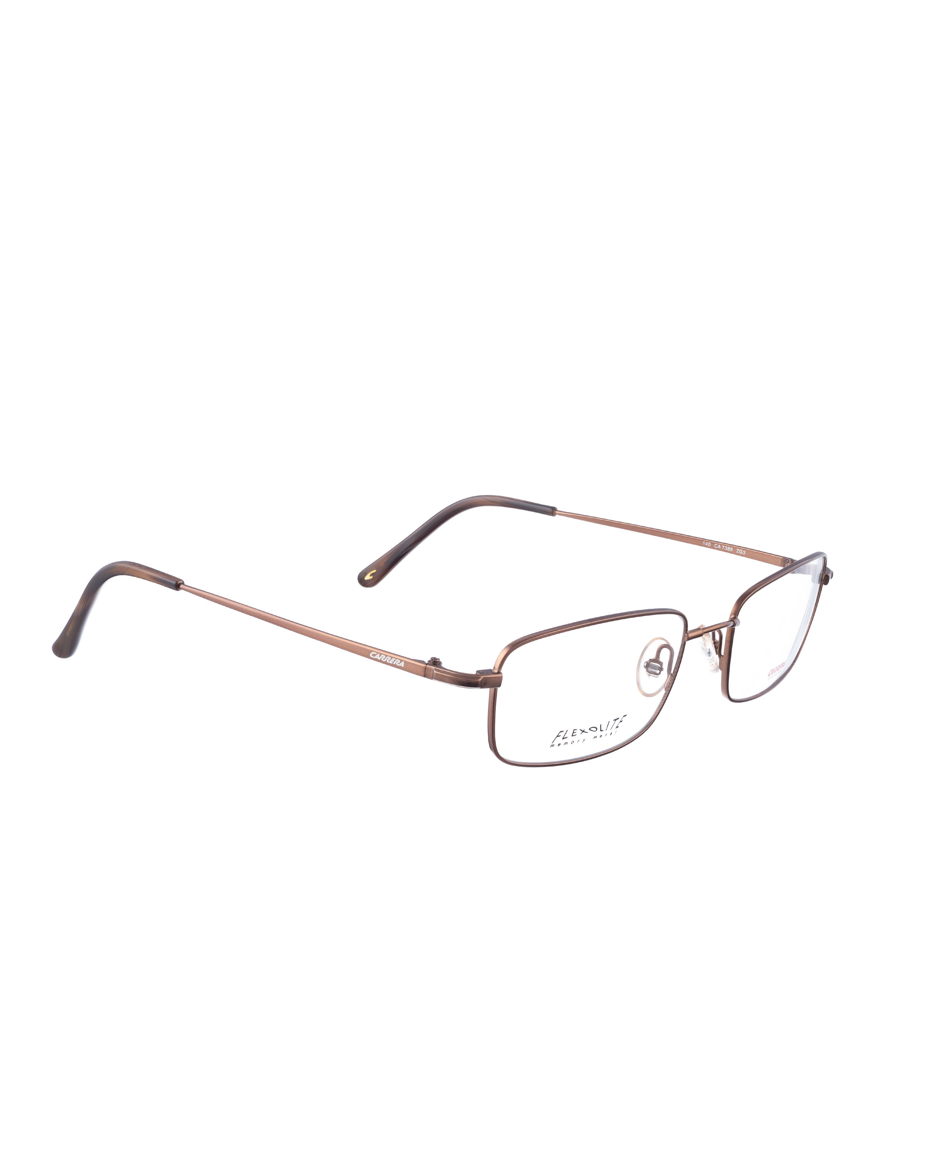 Carrera Carrera 00s Brown Metallic Rectangular Wire Glasses Size ONE SIZE - 1 Thumbnail