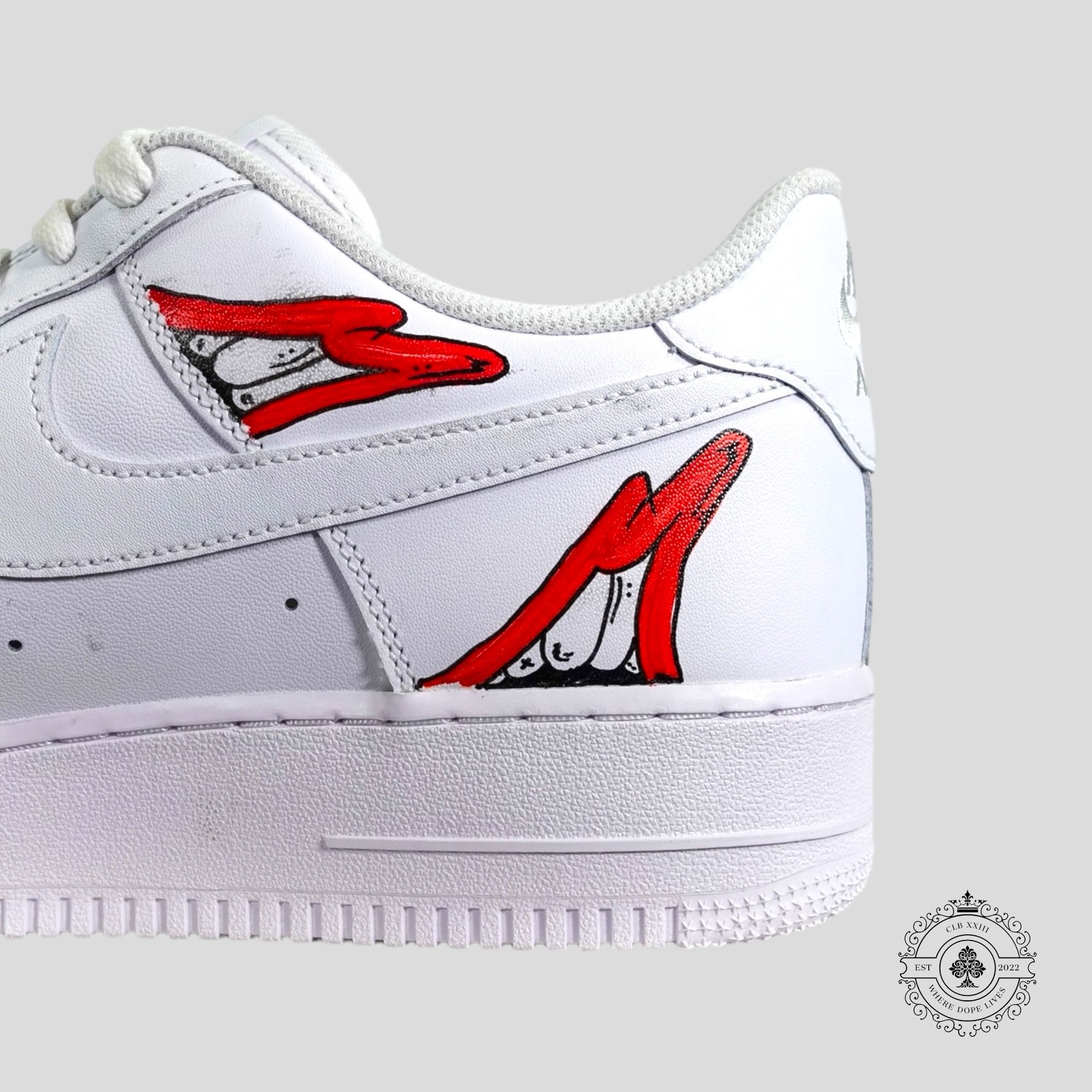 Matty Boy 1-of-1 Matty Boy Sadistic Lips Air Force 1 Low Size US 12 / EU 45 - 4 Thumbnail