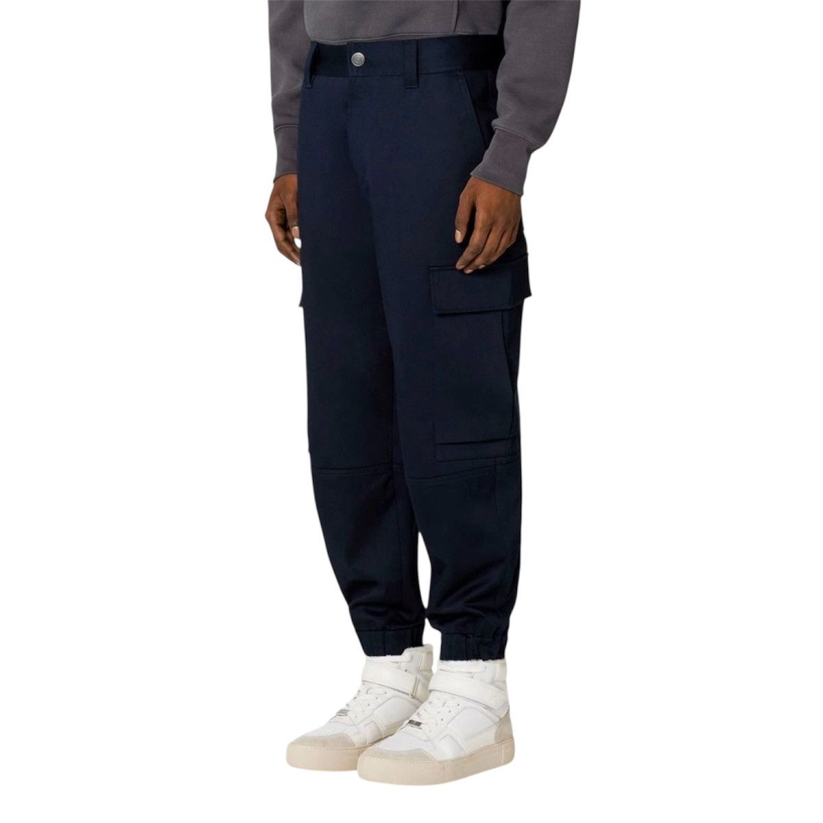 AMI AMI Paris Cargo Pants – Navy Blue – Size XL Size US 34 / EU 50 - 3 Thumbnail