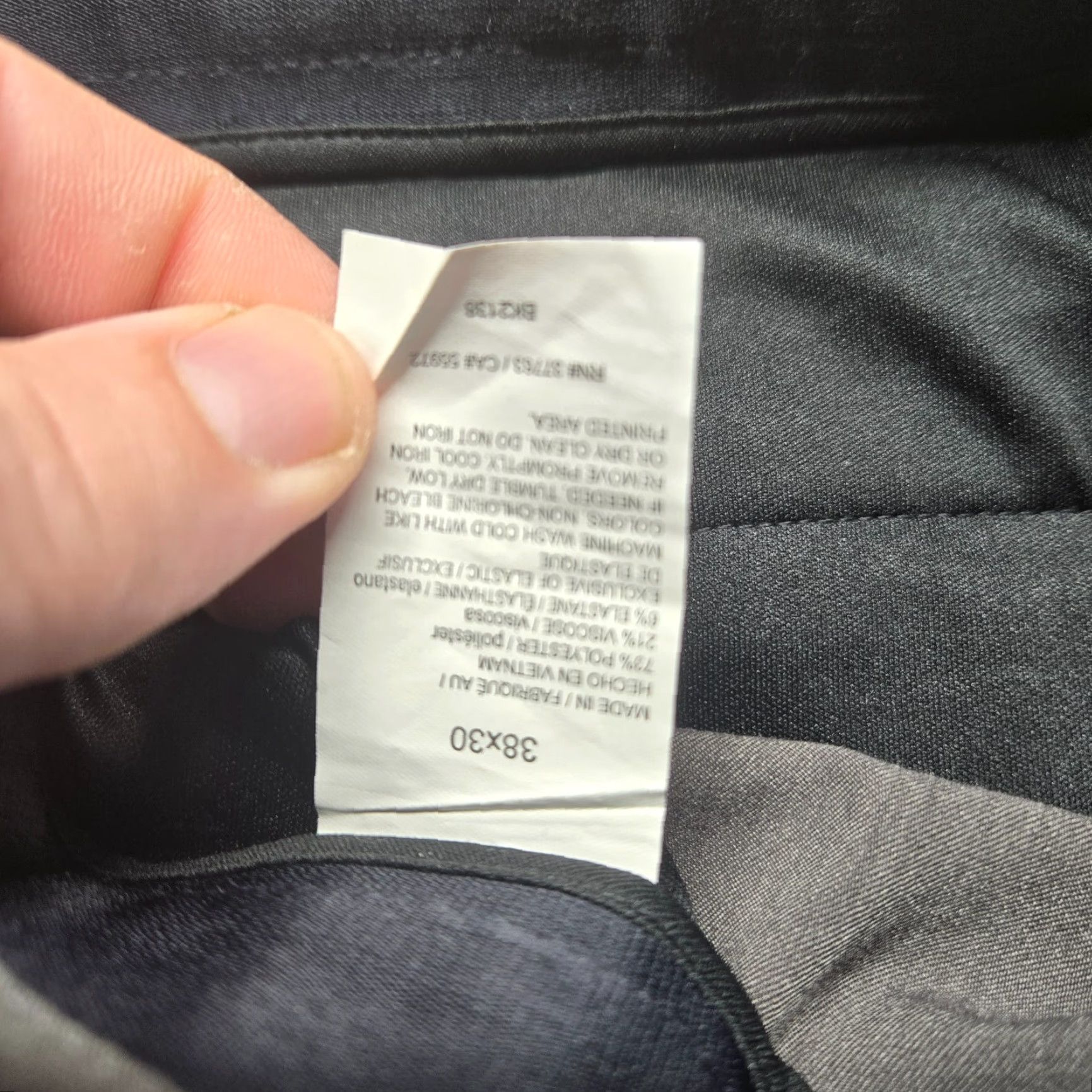 Savane Savane Dress Pants Solid Gray Flat Front Straight Fit Adult Men 38 x 30 Pants Dress Pants Gray 90s, Business Mens 38x30 Size US 38 / EU 54 - 4 Thumbnail