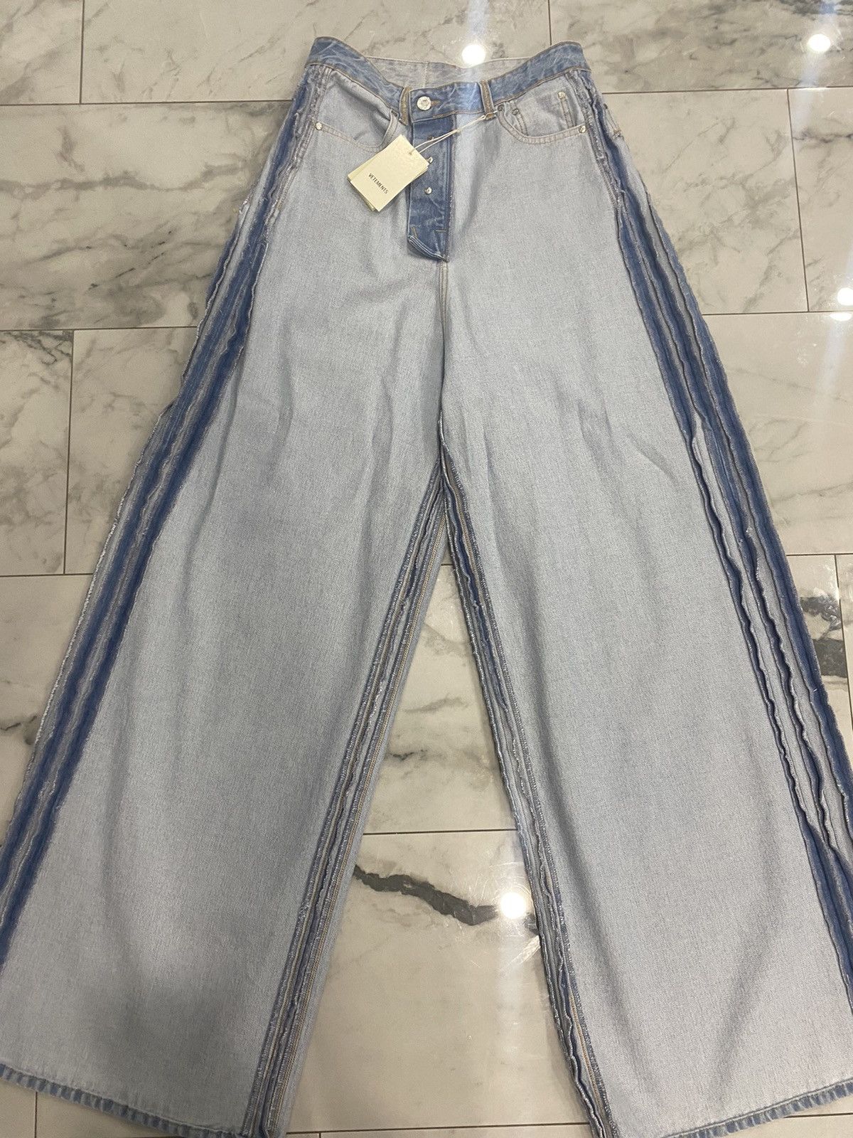 Blue Denim Inside-Out Jeans
