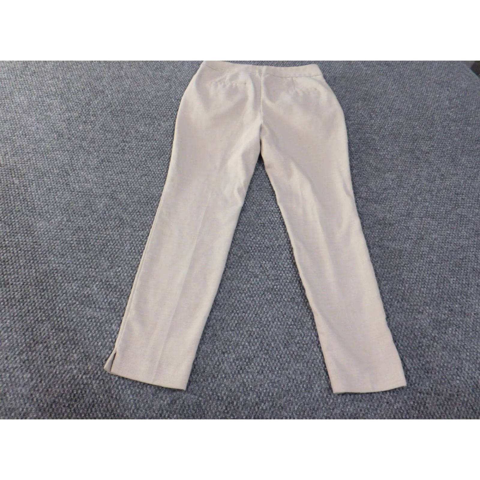 Zara zara Women Pants Beige Straight Office Casual Stretch Knit Button Dress Pants Regular 2 Beige Women Pants Size 28" / US 6 / IT 42 - 6 Thumbnail