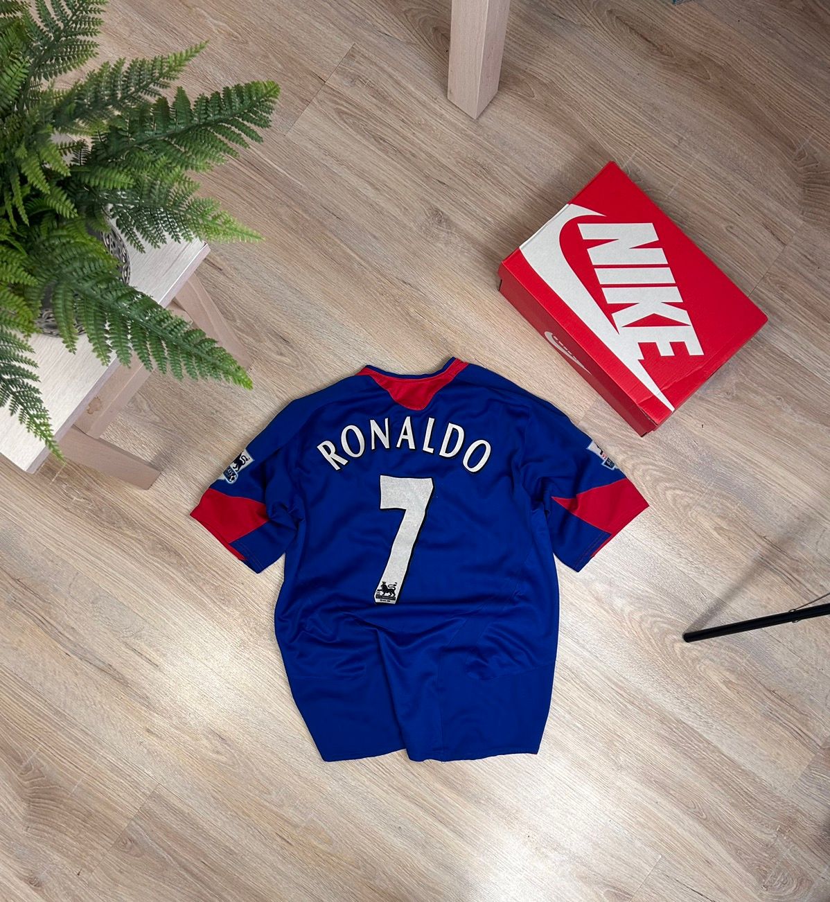 Pre-owned Manchester United X Nike 2010s Vintage Cristiano Ronaldo X Manchester United Jersey In Blue