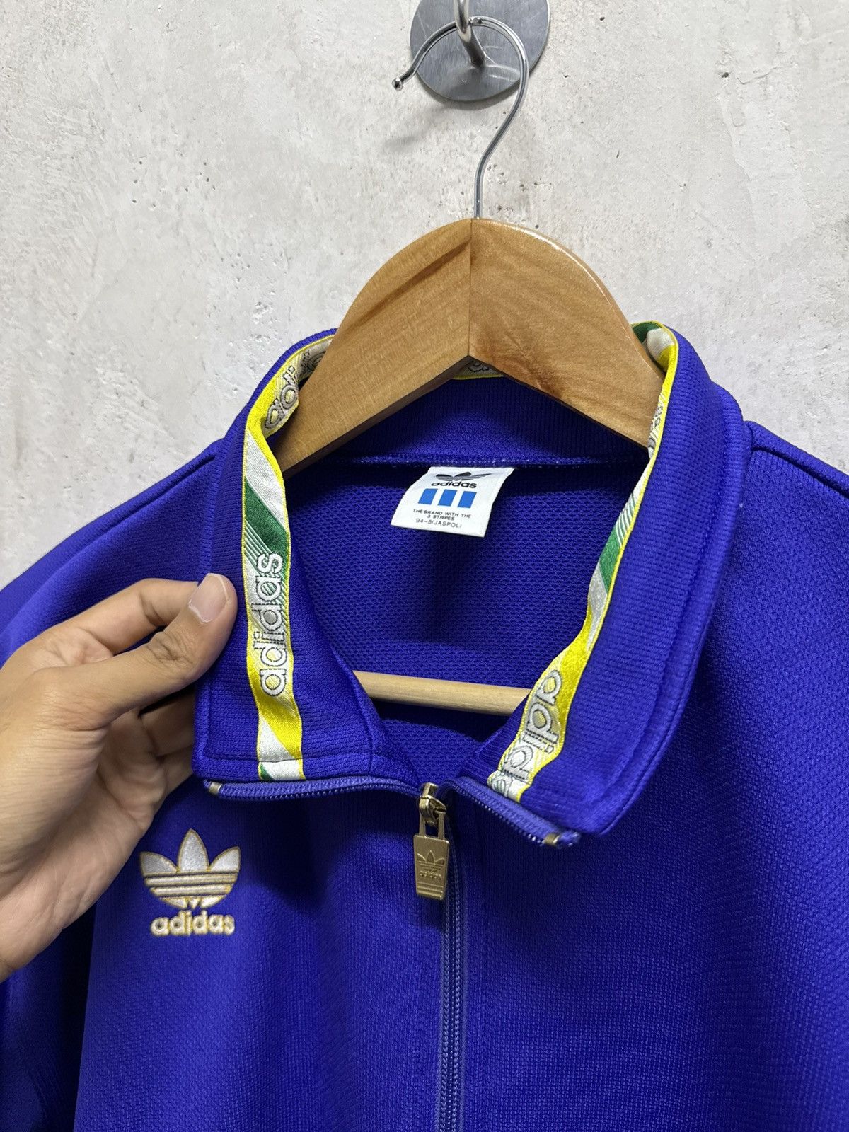 Adidas Vintage 90s Distressed Adidas Trefoil Track Top Size US M / EU 48-50 / 2 - 5 Thumbnail