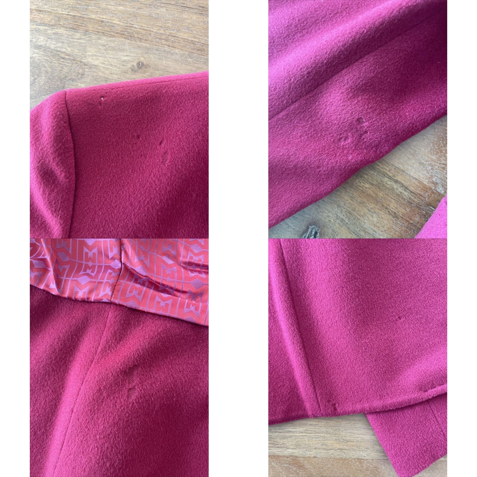 Max Mara Max Mara Blazer Knife Pink Tweed Wool Single-Breasted 5-Button Notch Lapel Women Size 4 Regular Vintage No Size S / US 4 / IT 40 - 8 Thumbnail