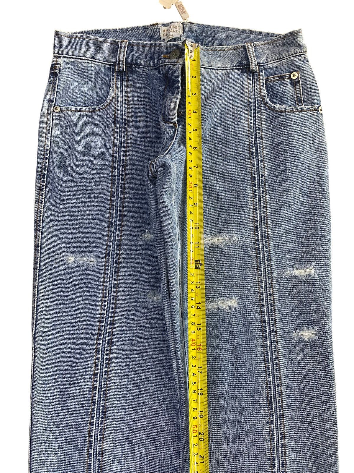Japanese Brand Antonio Berardi Brand Arrow Line Style Ripped Jeans Size US 28 / EU 44 - 6 Thumbnail