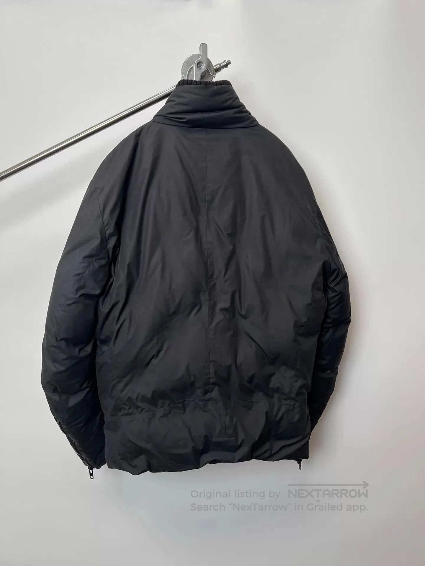 Maison Margiela Black Puffer Jacket with High Collar and Zip Pockets. Size US M / EU 48-50 / 2 - 6 Thumbnail