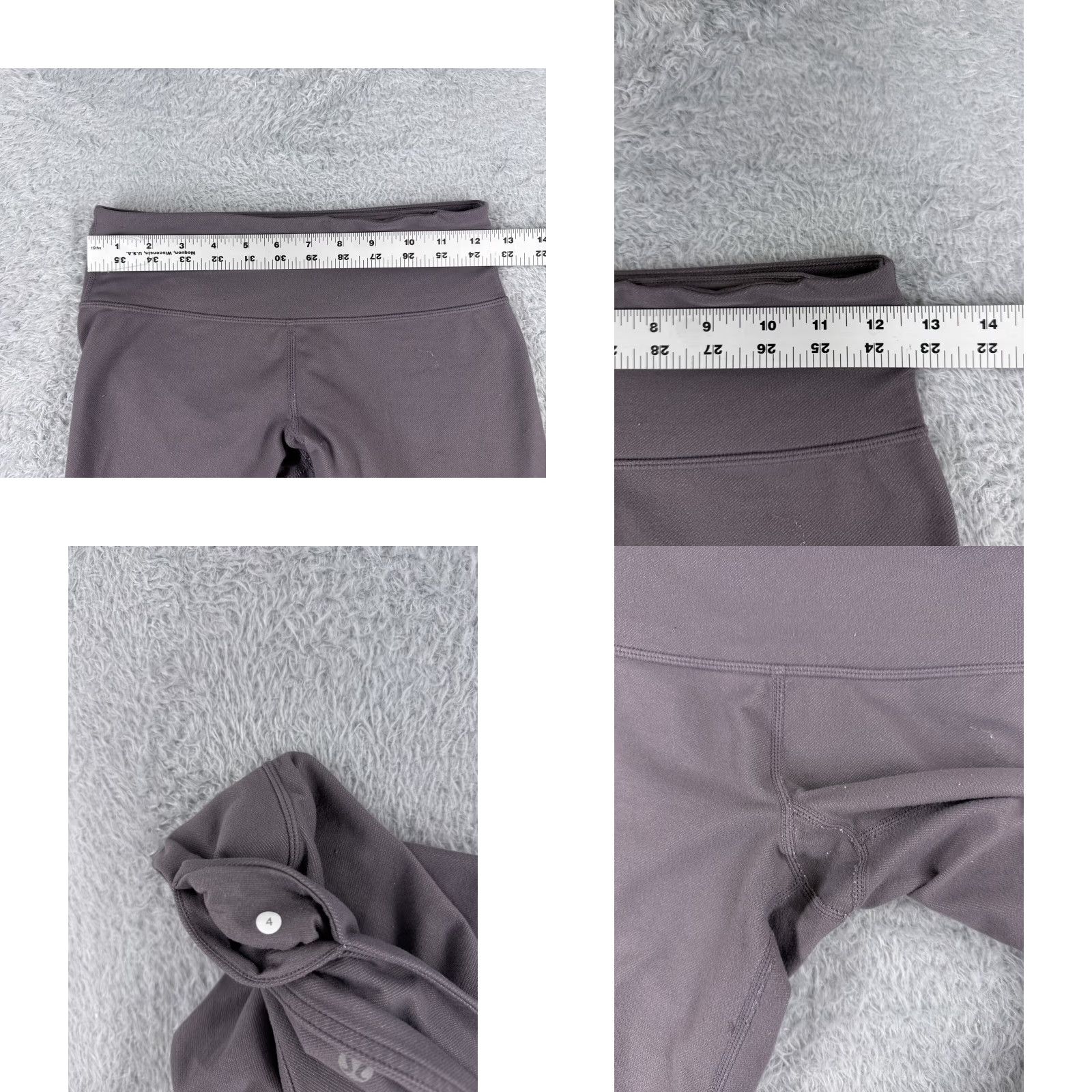 Lululemon Lululemon Pants Womens 4 Purple Wunder Under Crop Denim Luon Fabric Yoga W6712S Size 27" / US 4 / IT 40 - 8 Thumbnail