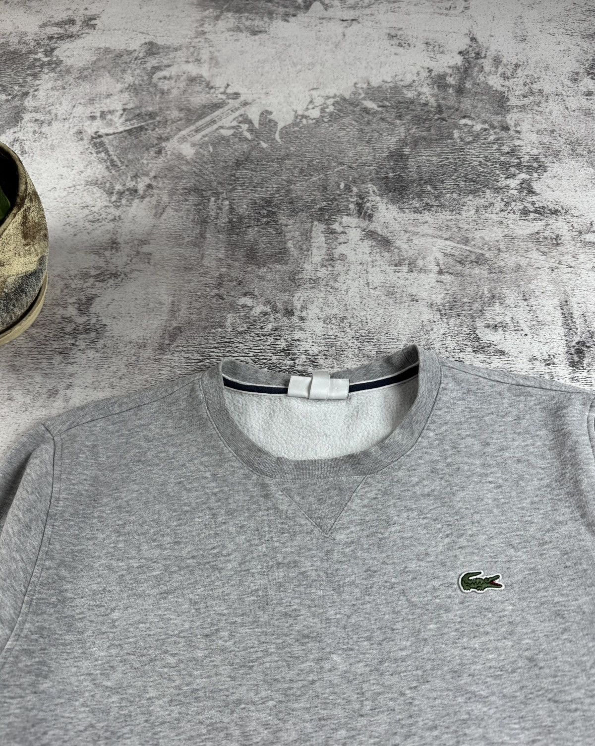 Lacoste Lacoste Sport Men’s Cotton XL FR 6 Crew Neck Gray Basic Sweatshirt Pullover Size US XL / EU 56 / 4 - 7 Thumbnail