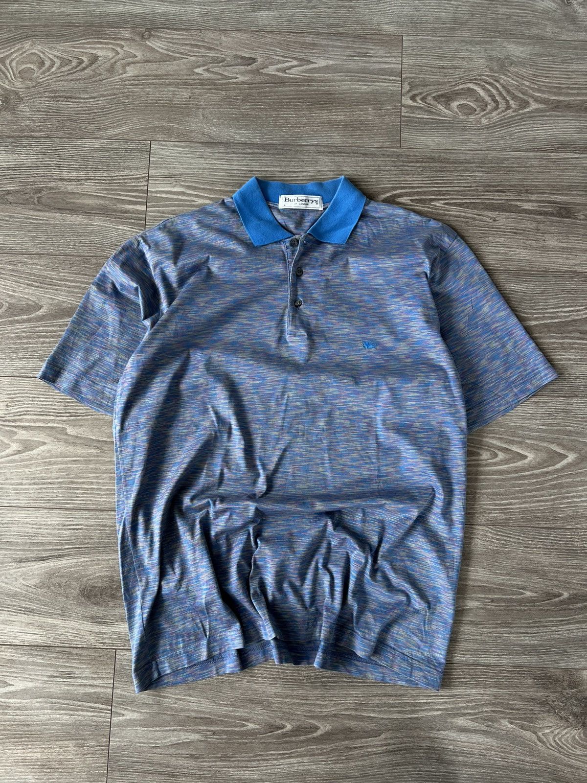 Burberry × Vintage Vintage Burberrys of London Straight Multicolour Polo Size US L / EU 52-54 / 3 - 5 Thumbnail