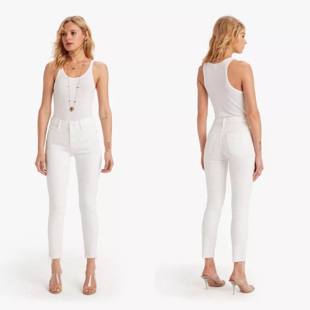 MOTHER MOTHER The Looker Ankle Fray Fairest Of Them All Jeans Size Size 27" / US 4 / IT 40 - 2 Thumbnail