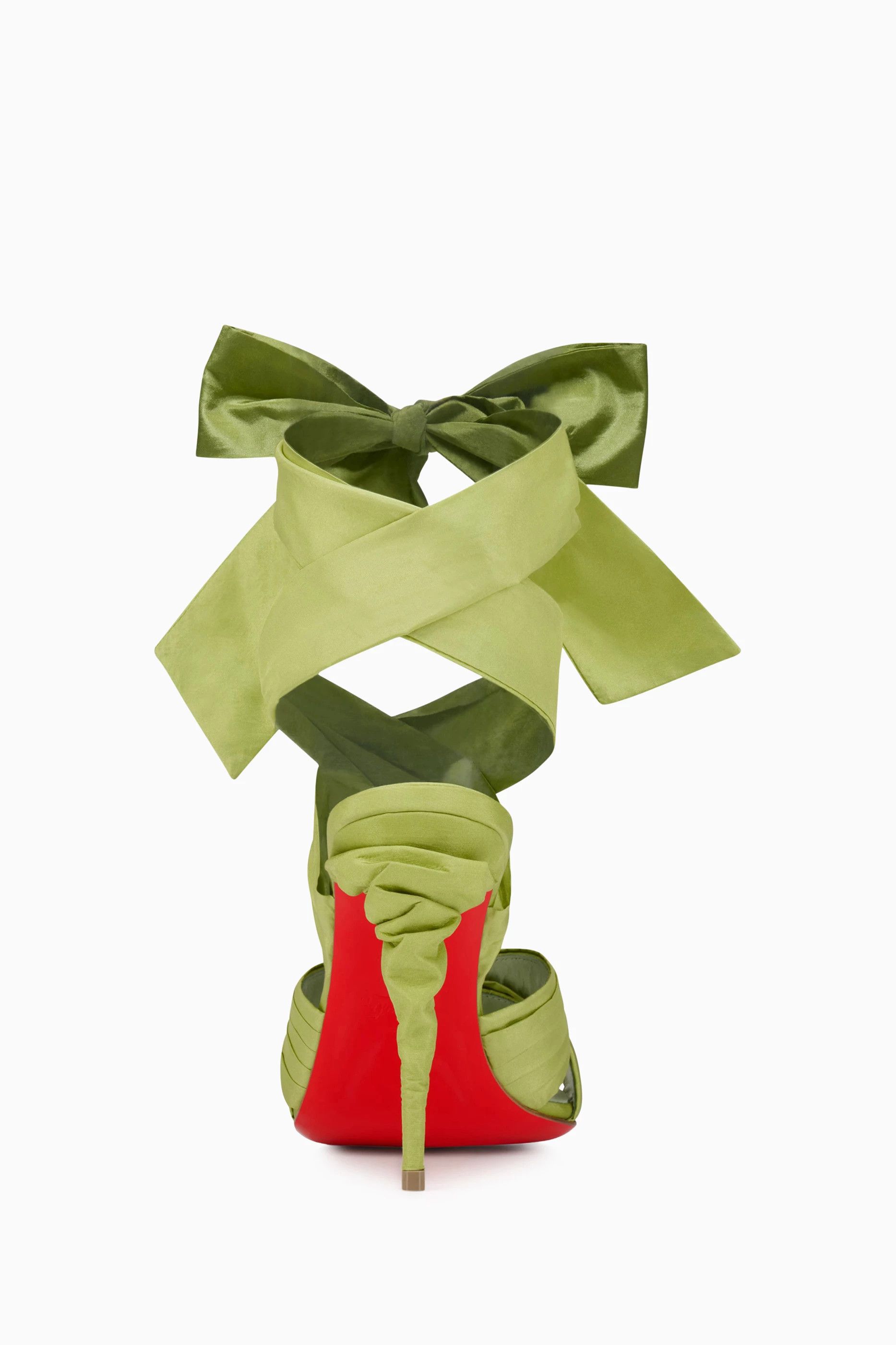 Christian Louboutin os11x0526 Affabula 100mm Lace-Up Sandals in Green Size US 9 / IT 39 - 4 Thumbnail