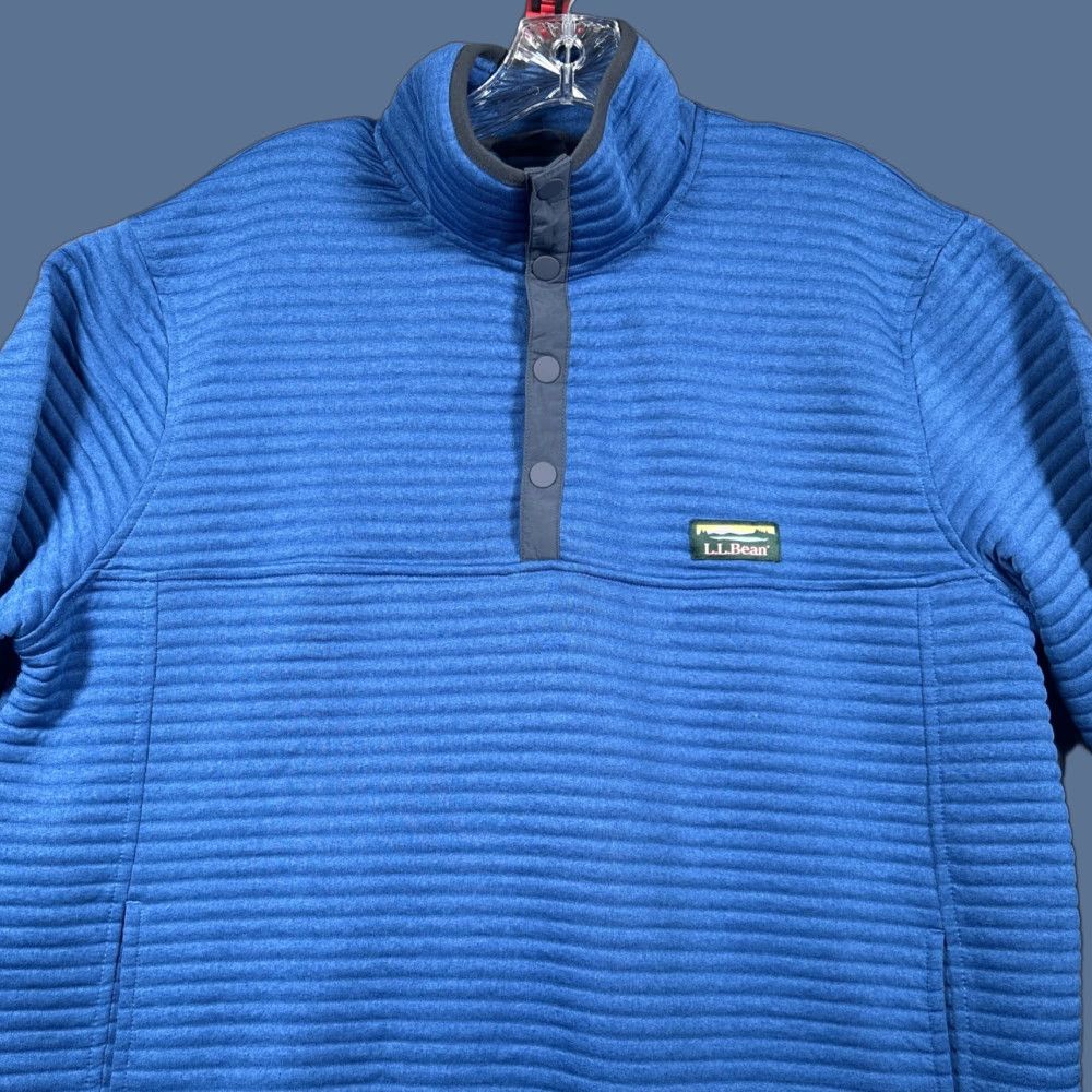 Vintage VINTAGE LL Bean Airlight Jacket Mens L Reg Snap T Ribbed Pullover Slightly Fitted Size US L / EU 52-54 / 3 - 1 Thumbnail