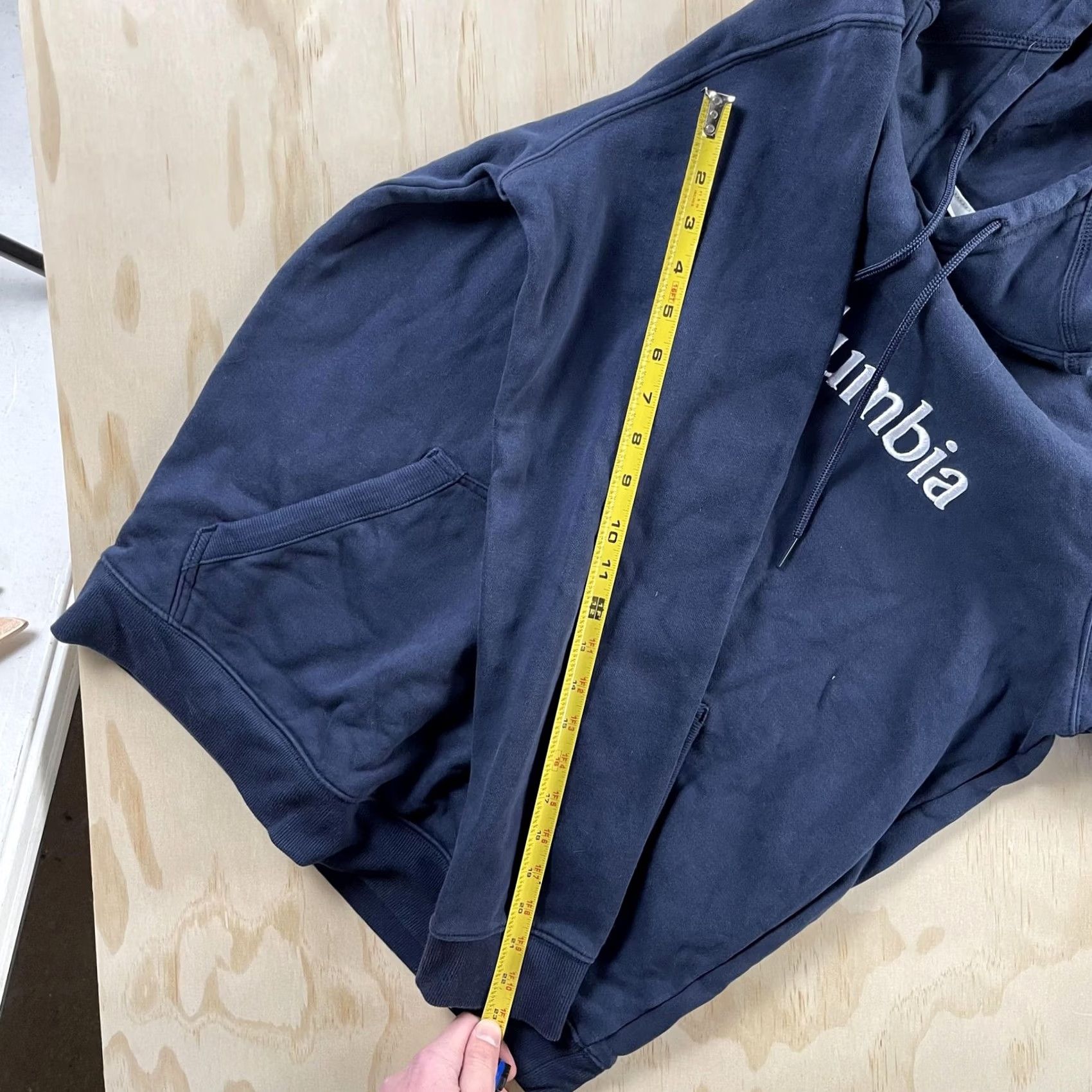 Vintage Columbia Hoodie Mens Medium Blue Fleece Pullover Hooded Pockets Logo Sweatshirt Size US M / EU 48-50 / 2 - 5 Thumbnail