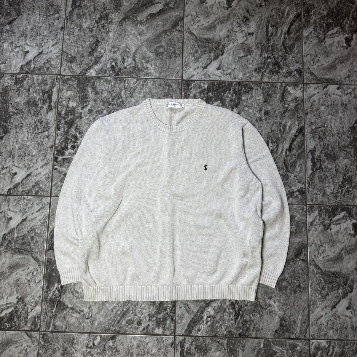 Vintage × Yves Saint Laurent Vintage YSL Yves Saint Laurent 90's Streetwear Sweater Size US XXL / EU 58 / 5 - 1 Thumbnail