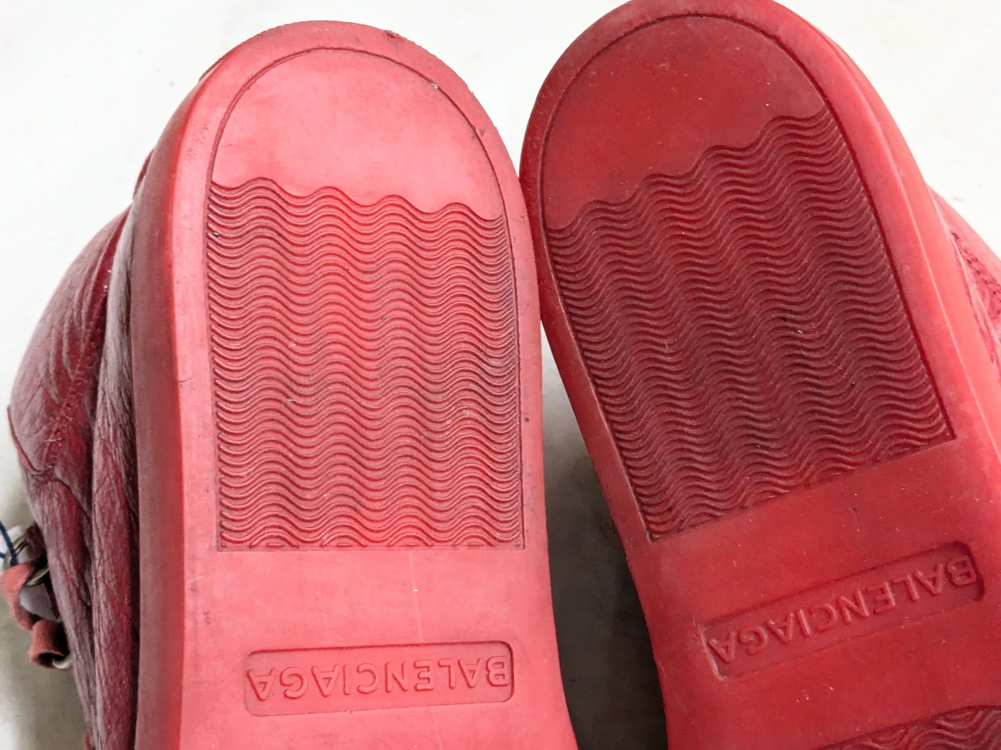 Balenciaga Balenciaga Arena Red 11 Leather High Tops Size US 11 / EU 44 - 15 Thumbnail
