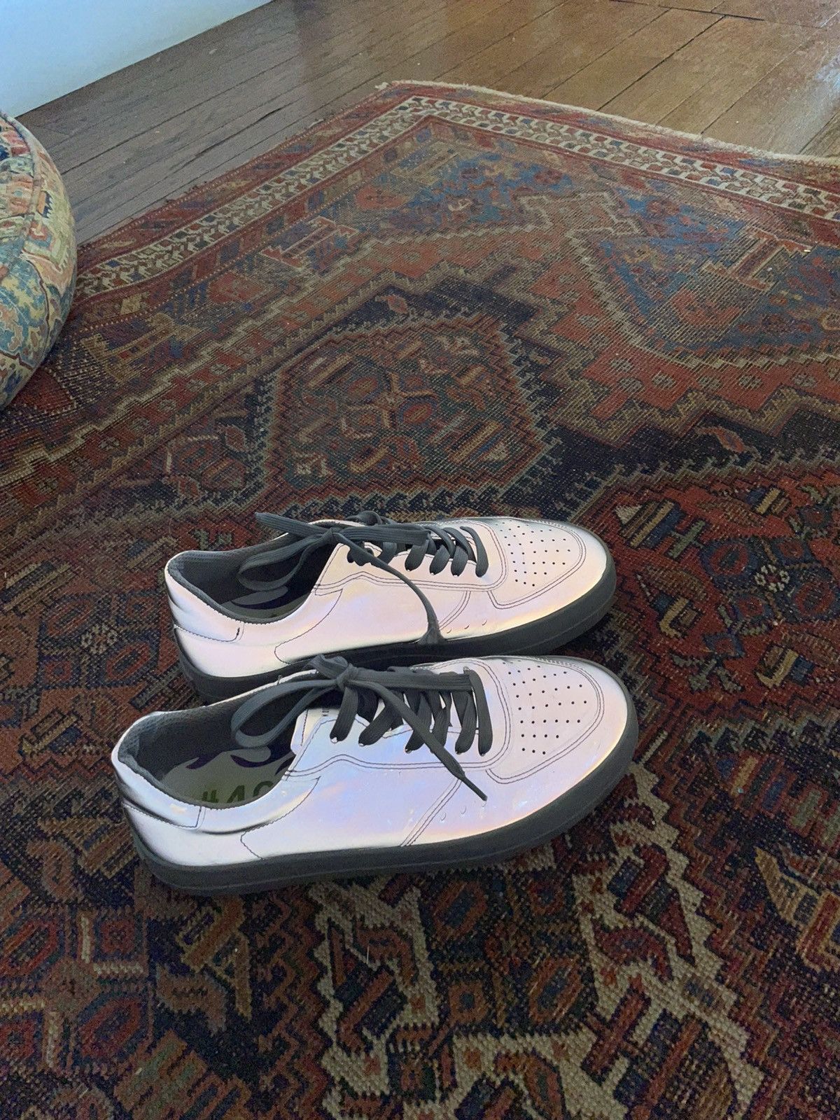 Bershka Reflective Low Sneakers Size US 7.5 / EU 40-41 - 2 Thumbnail