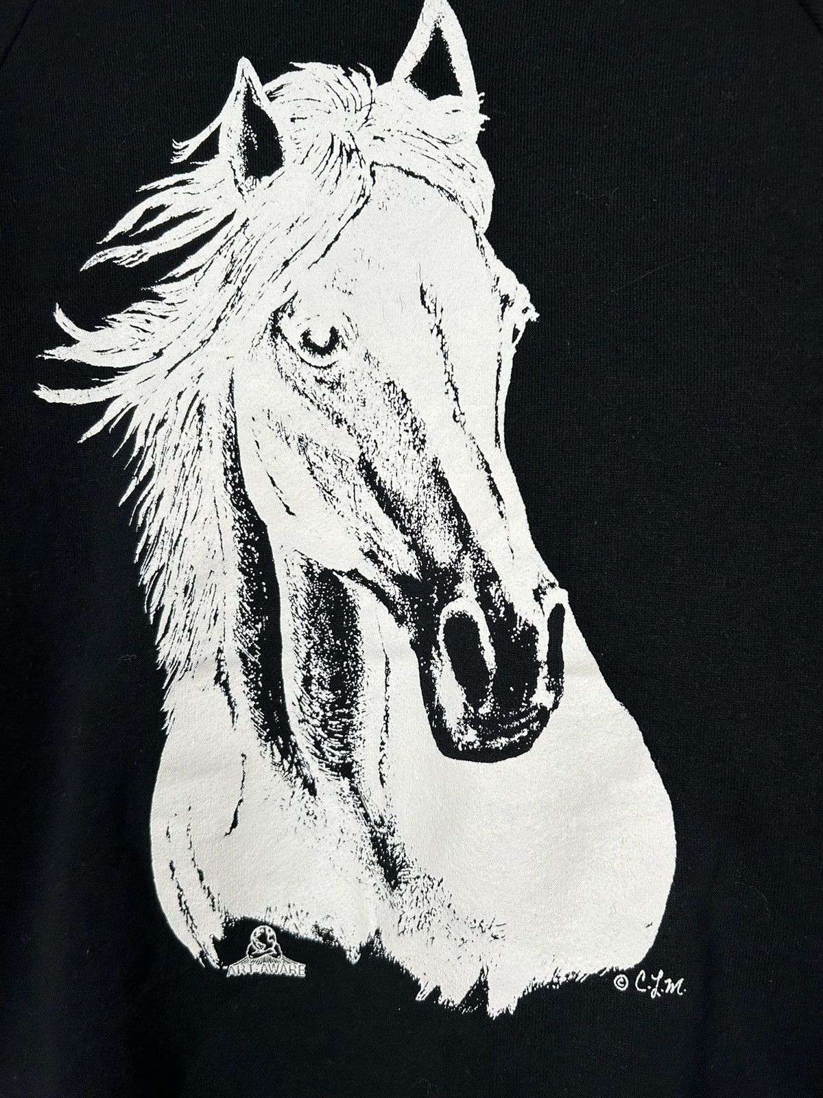 Vintage Vintage Boxy Crewneck Horse Animal Graphic 90s Hype Rare Size US M / EU 48-50 / 2 - 3 Thumbnail