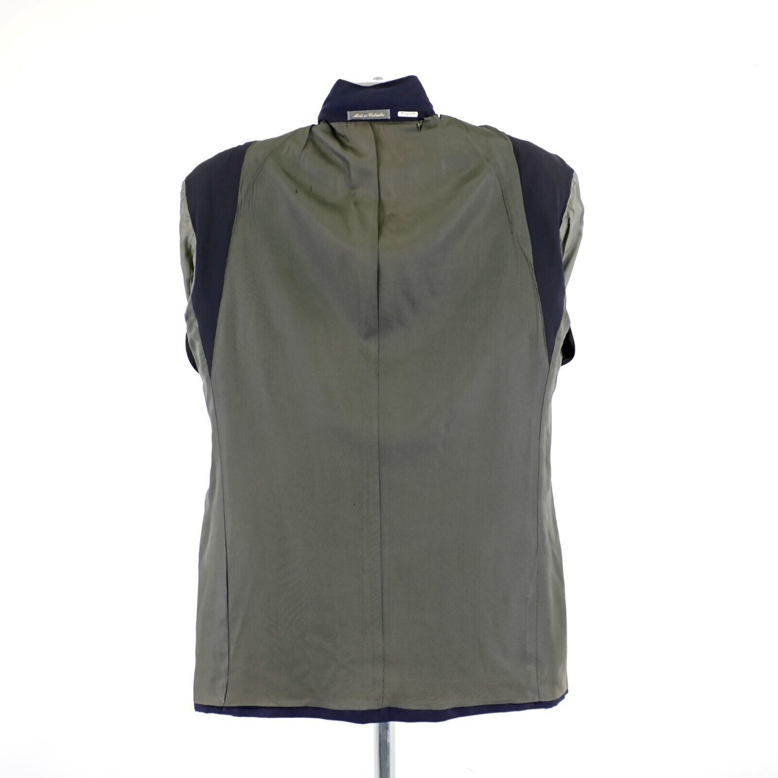 Oscar De La Renta Oscar De La Renta Blue Wool 2 Bronze Button Blazer 42L / Sli Size 38R - 12 Thumbnail
