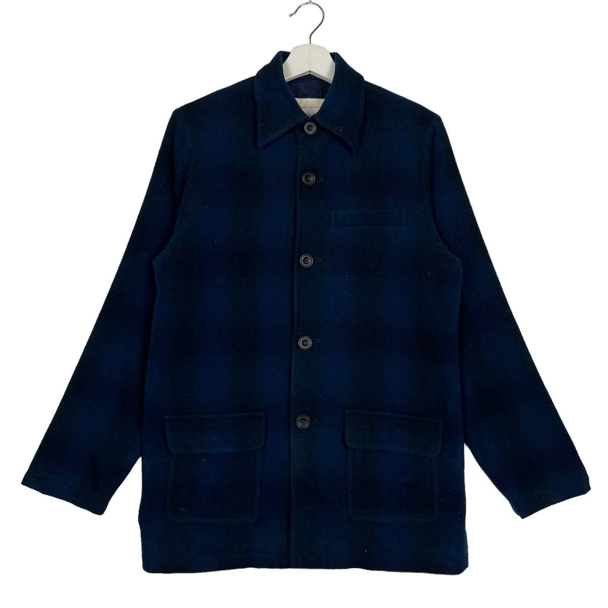 Issey Miyake 🔥 EXOAH SKOLE SHODOW PLAID WOOL JACKET Size US M / EU 48-50 / 2 - 2 Thumbnail
