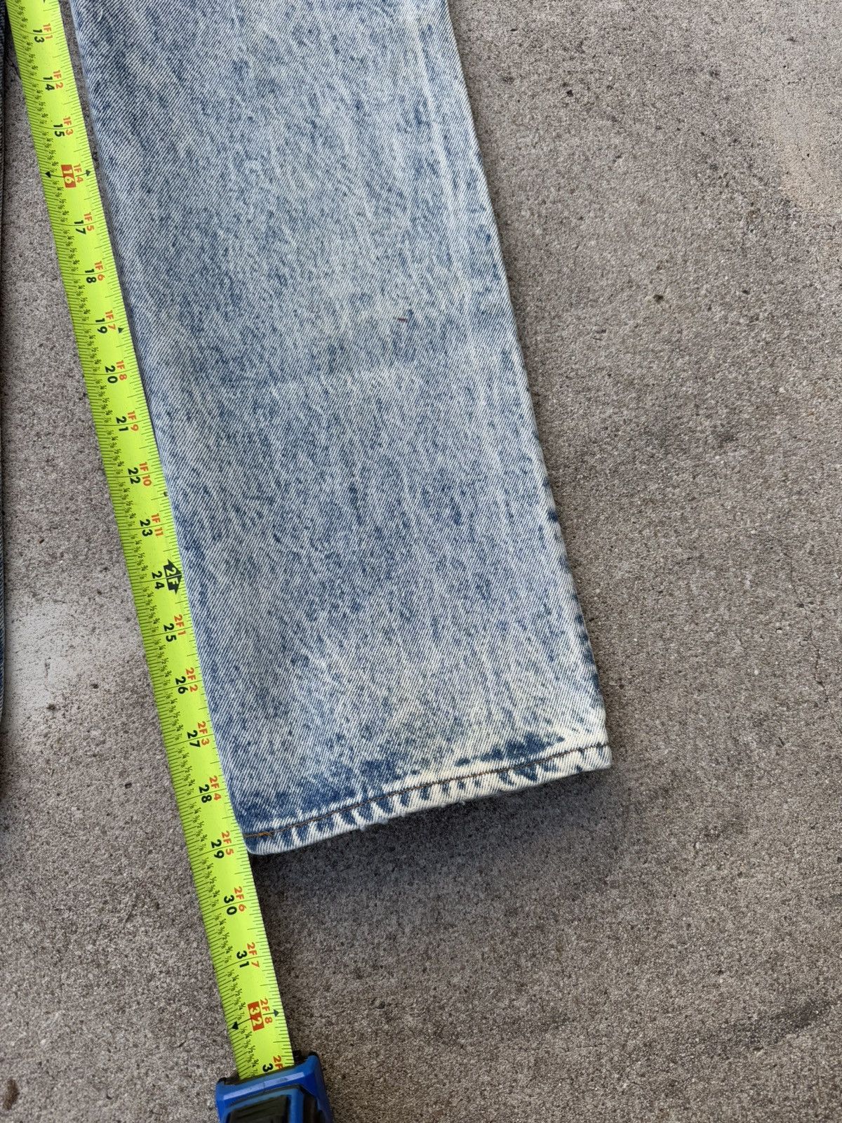 Levi's × Vintage Vtg 90s Levis 501xx Buttonfly Straight Acid Wash Jeans 28x29 Size US 28 / EU 44 - 12 Thumbnail