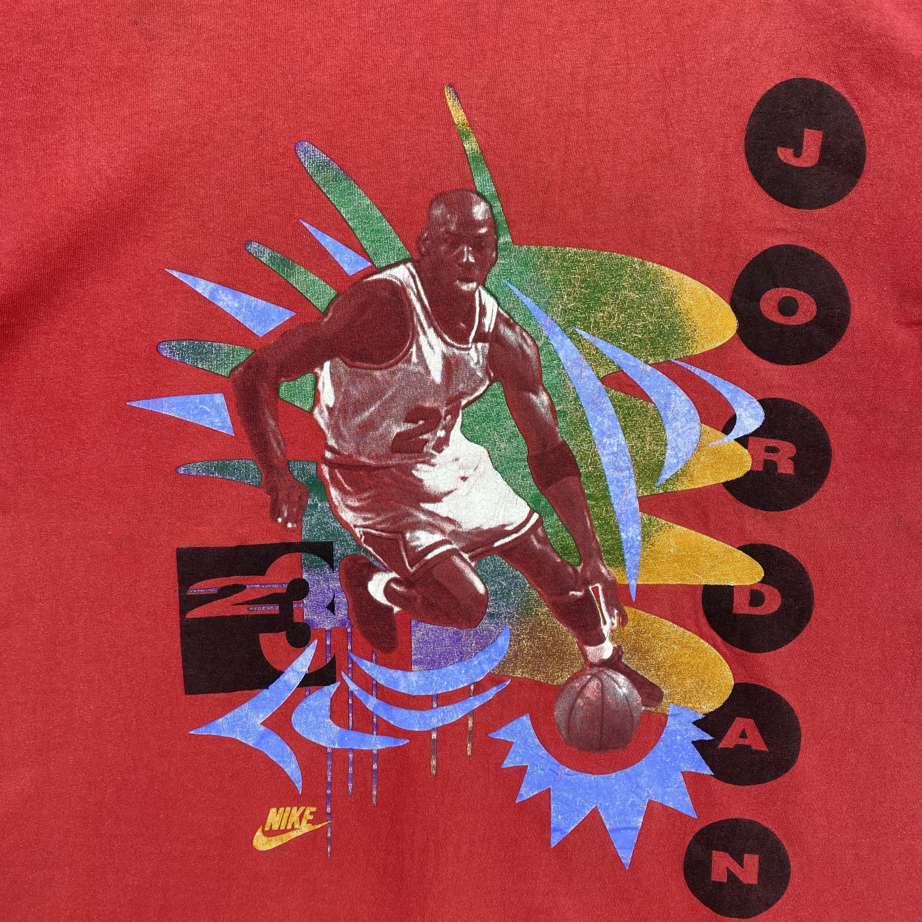 Nike Vintage 90s Nike T-Shirt Nike Swoosh Michael Jordan Tee Size US XL / EU 56 / 4 - 2 Thumbnail