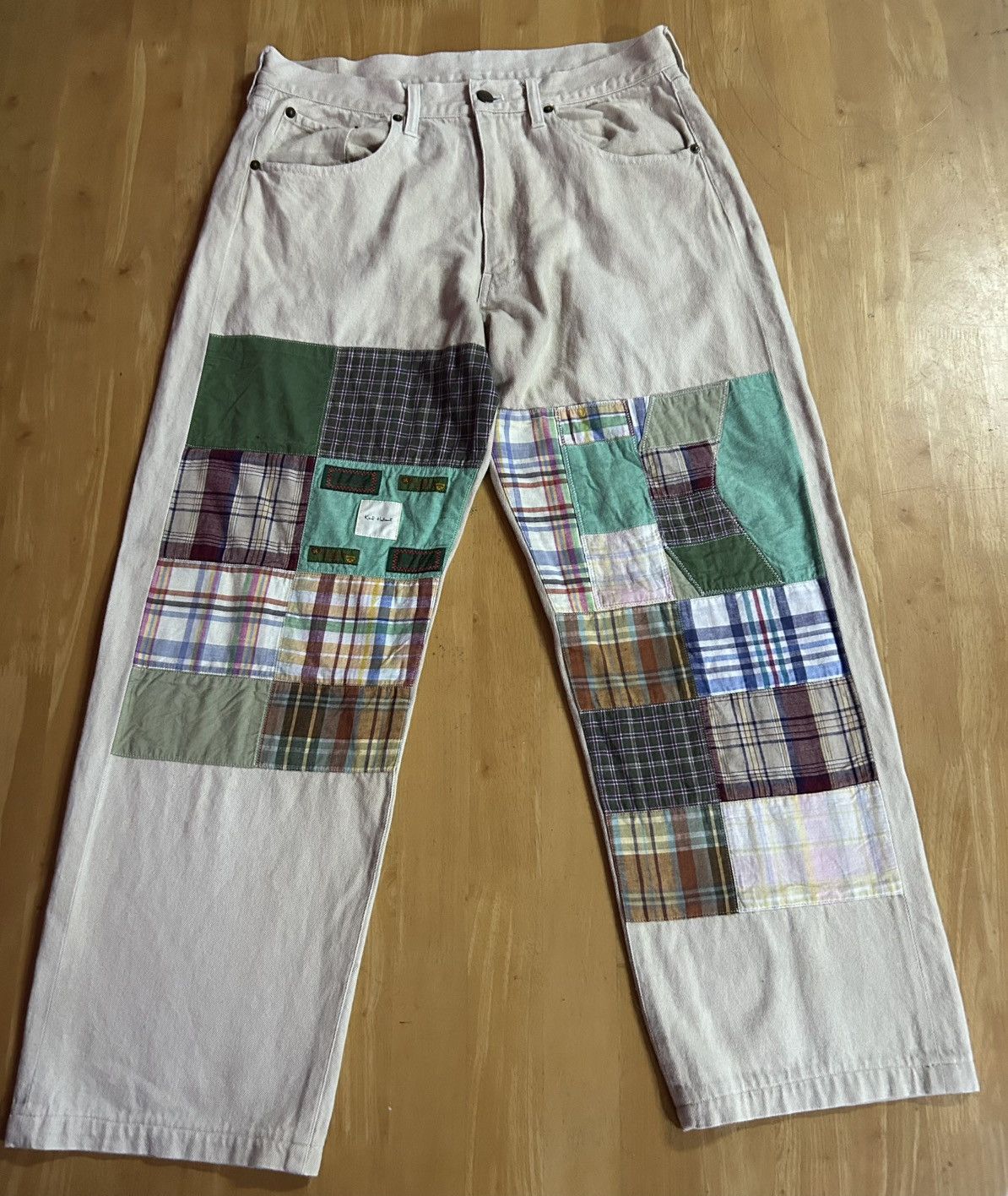 Designer × Japanese Brand × Karl Helmut 🔥🔥KARL HELMUT Patchwork Style Pant Size US 32 / EU 48 - 1 Thumbnail
