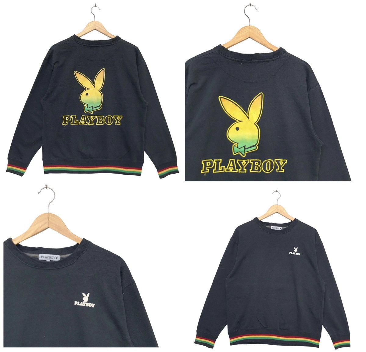 Japanese Brand Vintage 90s Playboy Bunny Logo Embroidered Sweatshirt | L Size US L / EU 52-54 / 3 - 1 Thumbnail