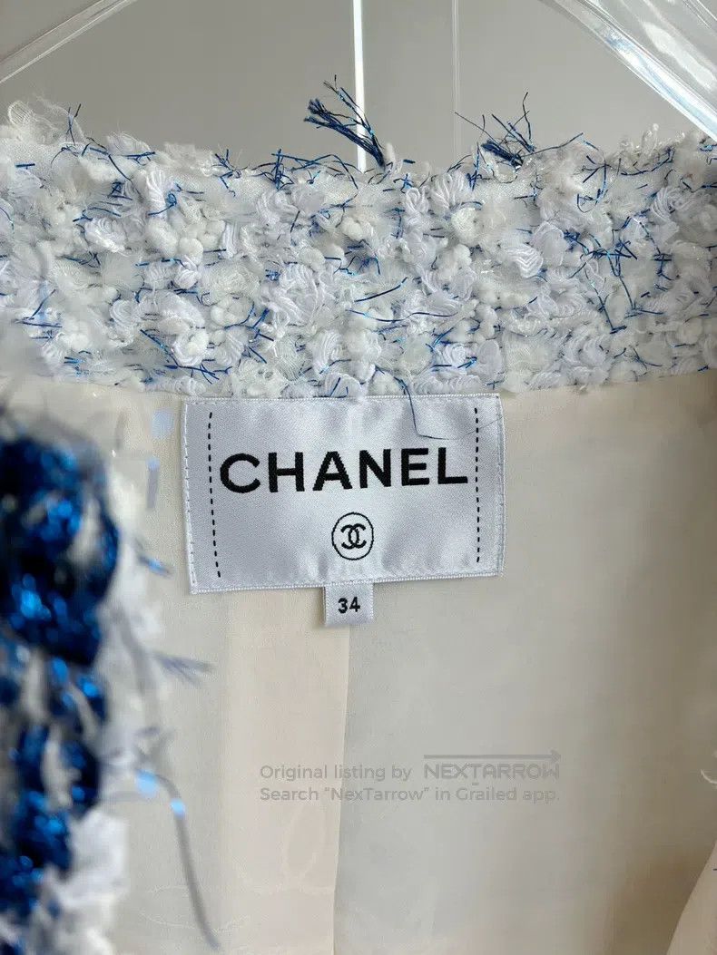 Chanel Chanel 18s waterfall series blue and white woven tassel co Size XXS / US 00 / IT 34 - 4 Thumbnail