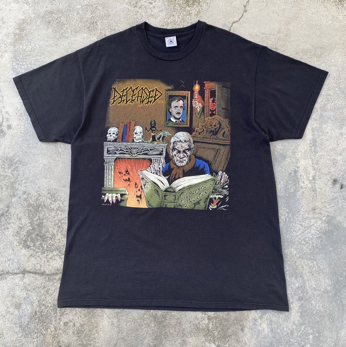 Band Tees Rare🔥Vintage 90s Deceased Death Metal Band Tees Size US XL / EU 56 / 4 - 1 Thumbnail