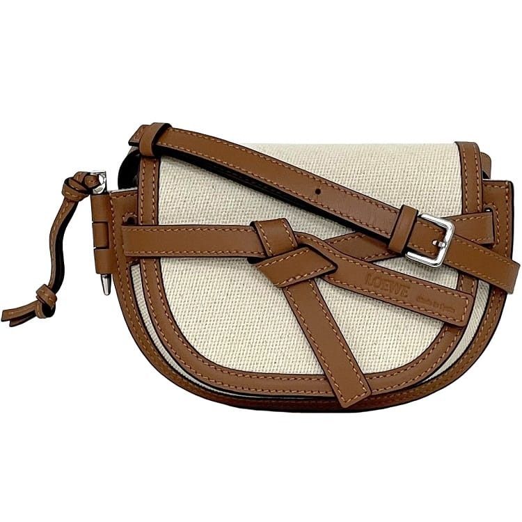 Loewe LOEWE Shoulder Bag Brown Cotton Size ONE SIZE - 1 Thumbnail